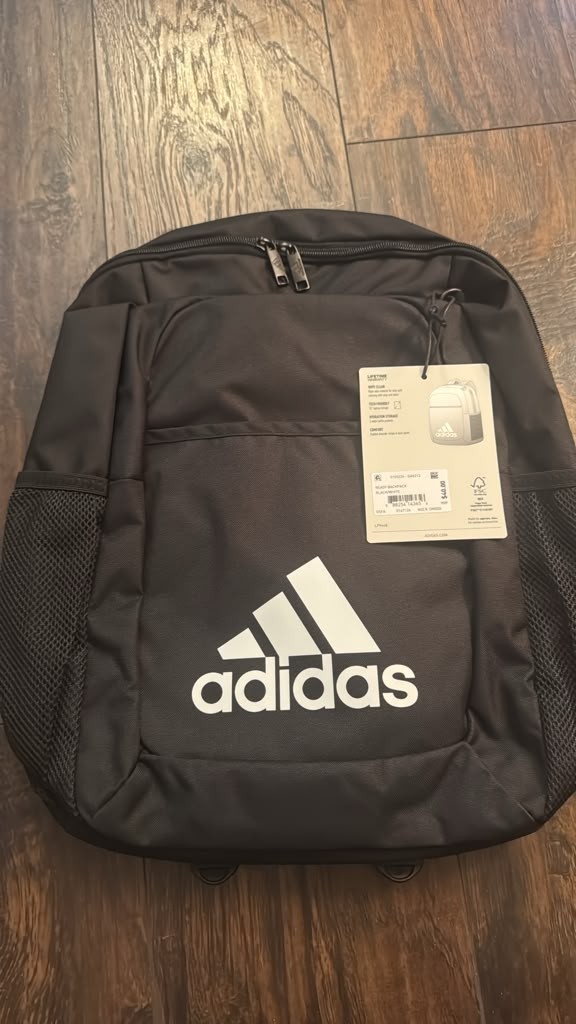 Adidas Prime 7 Black White Backpack.
