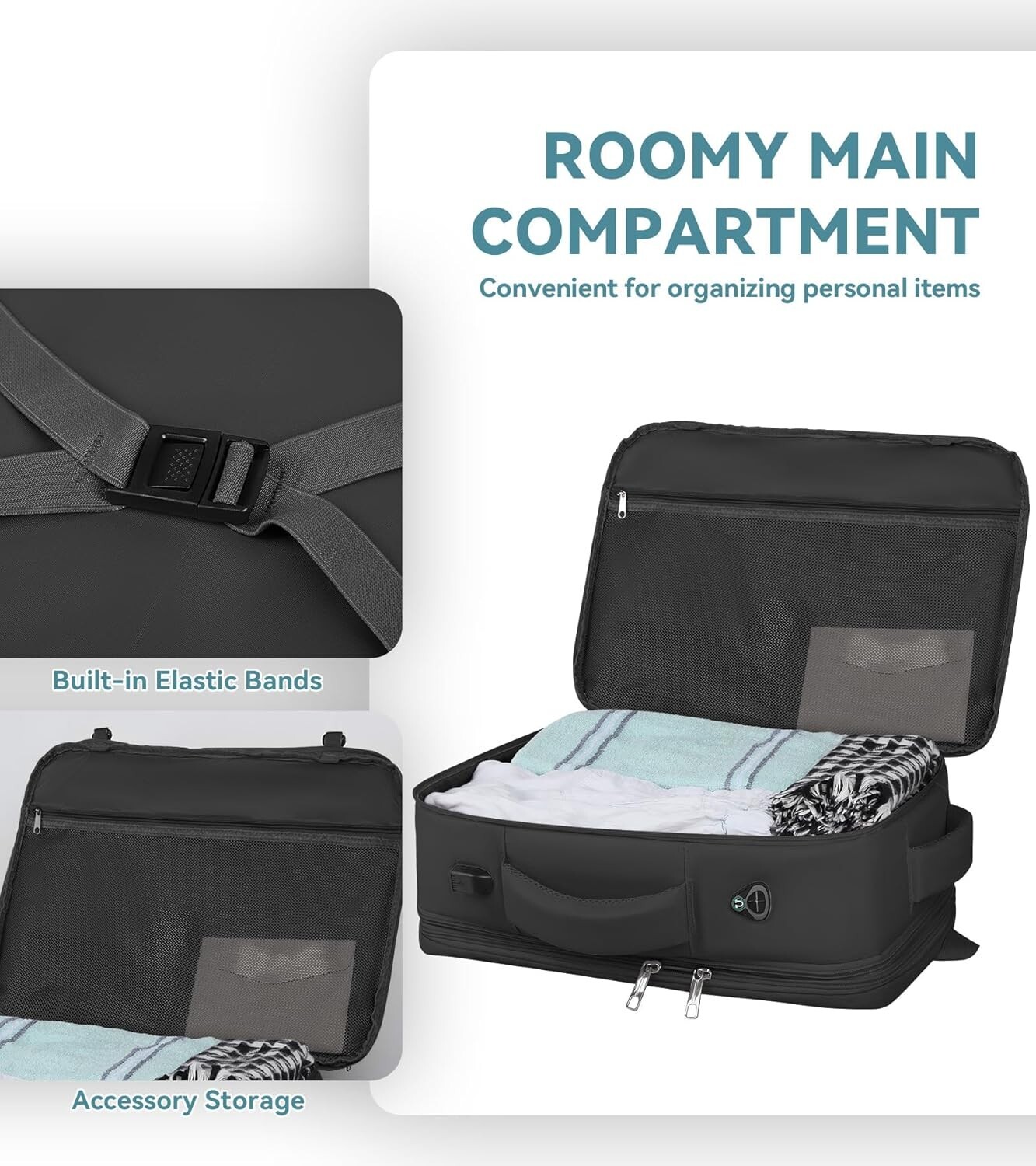 Versatile 50L Laptop Backpack with USB Port – Ideal for Travel and Business