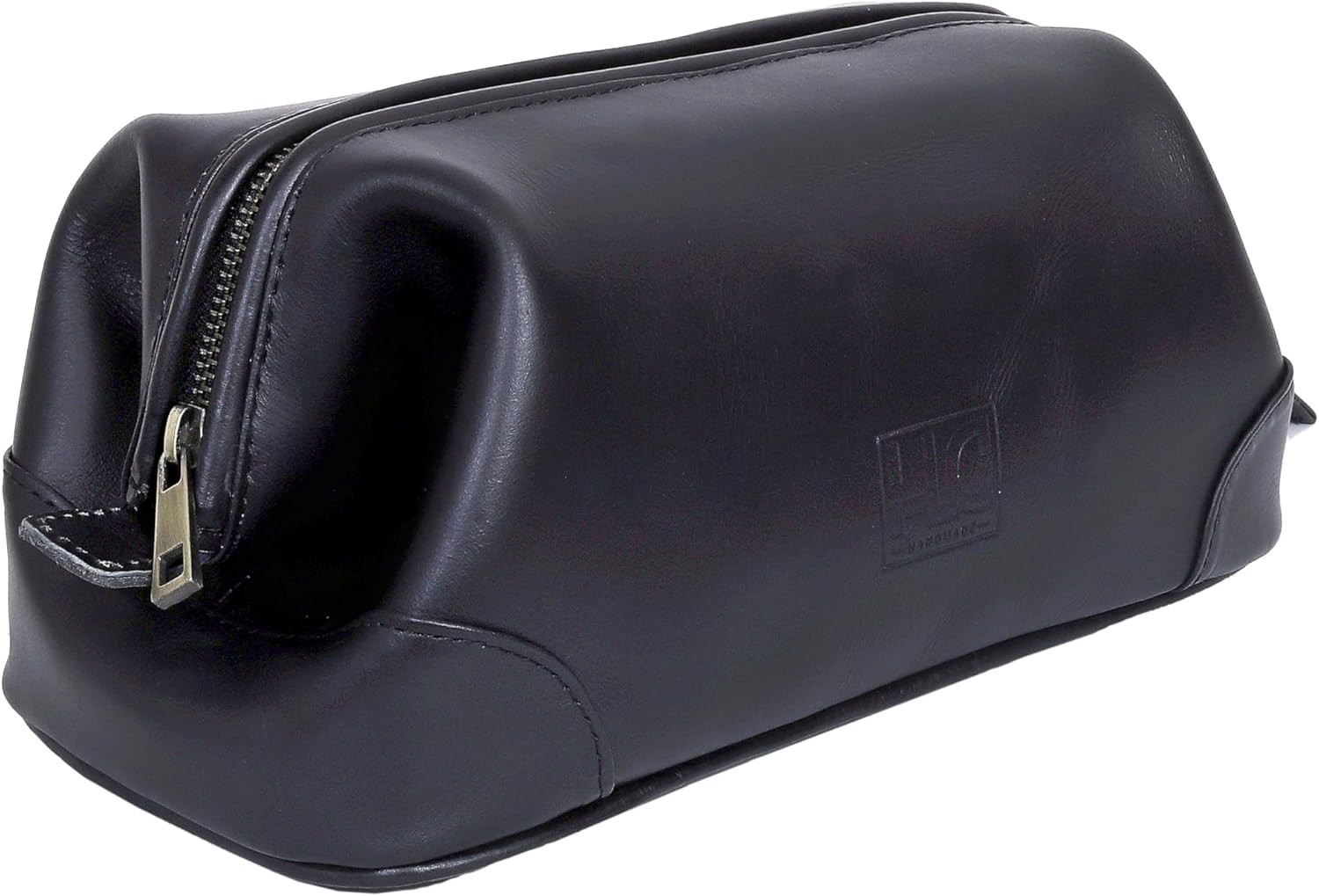 Leather Travel Toiletry Bag Dopp Kit, Shaving & Cosmetic Bag For Men Women