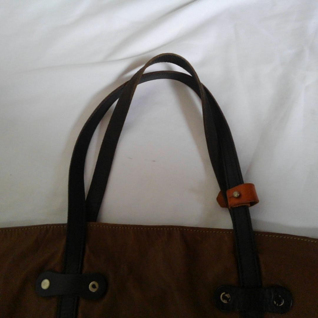 Authentic Vintage Leather Tote Bag, Brown, 42cm Tall, 58cm Wide, Equestrian Styl