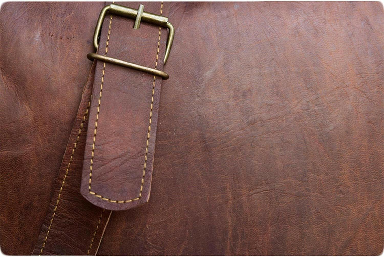 Fair Trade Leather Messenger Bag Computer Distressed Brown Satchel Briefcase Men