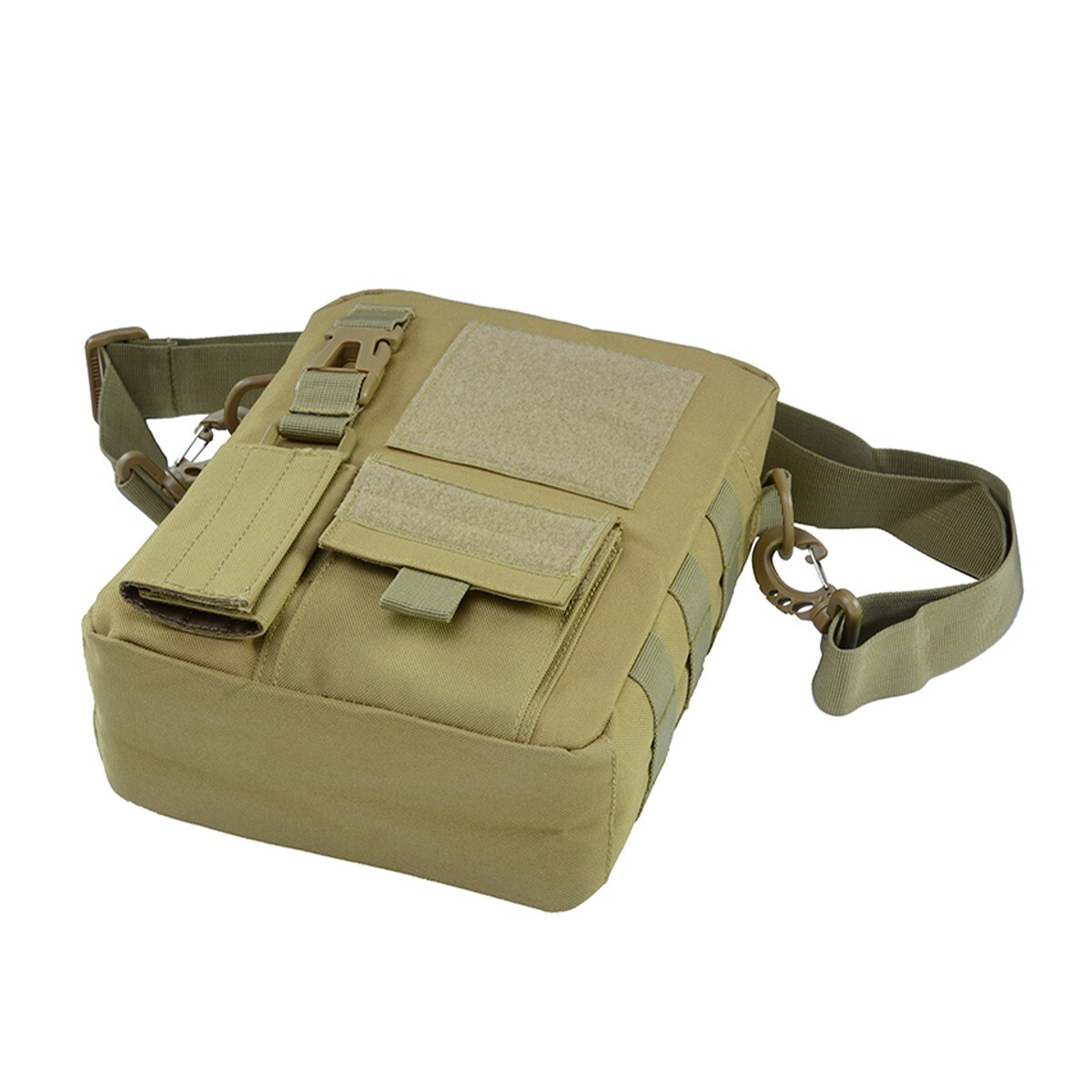 Small Tactical Bag Crossbody Casual Pack Classic Canvas Messenger Bag Khaki