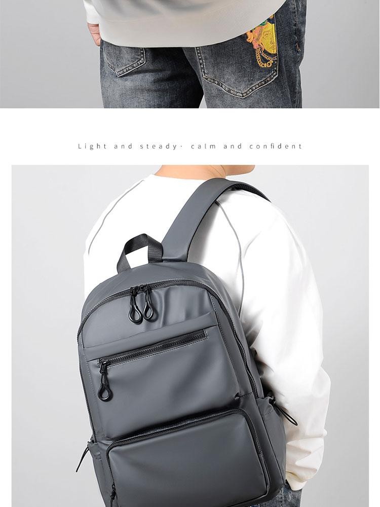 14 Inch Laptop Backpack Large Capacity Travel School Bag Lightweight Durable Men