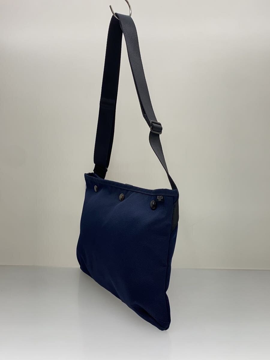 Authentic PORTER Navy Shoulder Bag 23cm High Compact Casual Purse