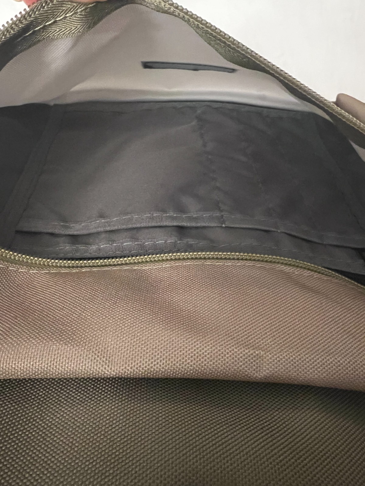 NEW! Volcom Stone Backpack School Travel Laptop Bag Olive Green / Brown Two-Tone
