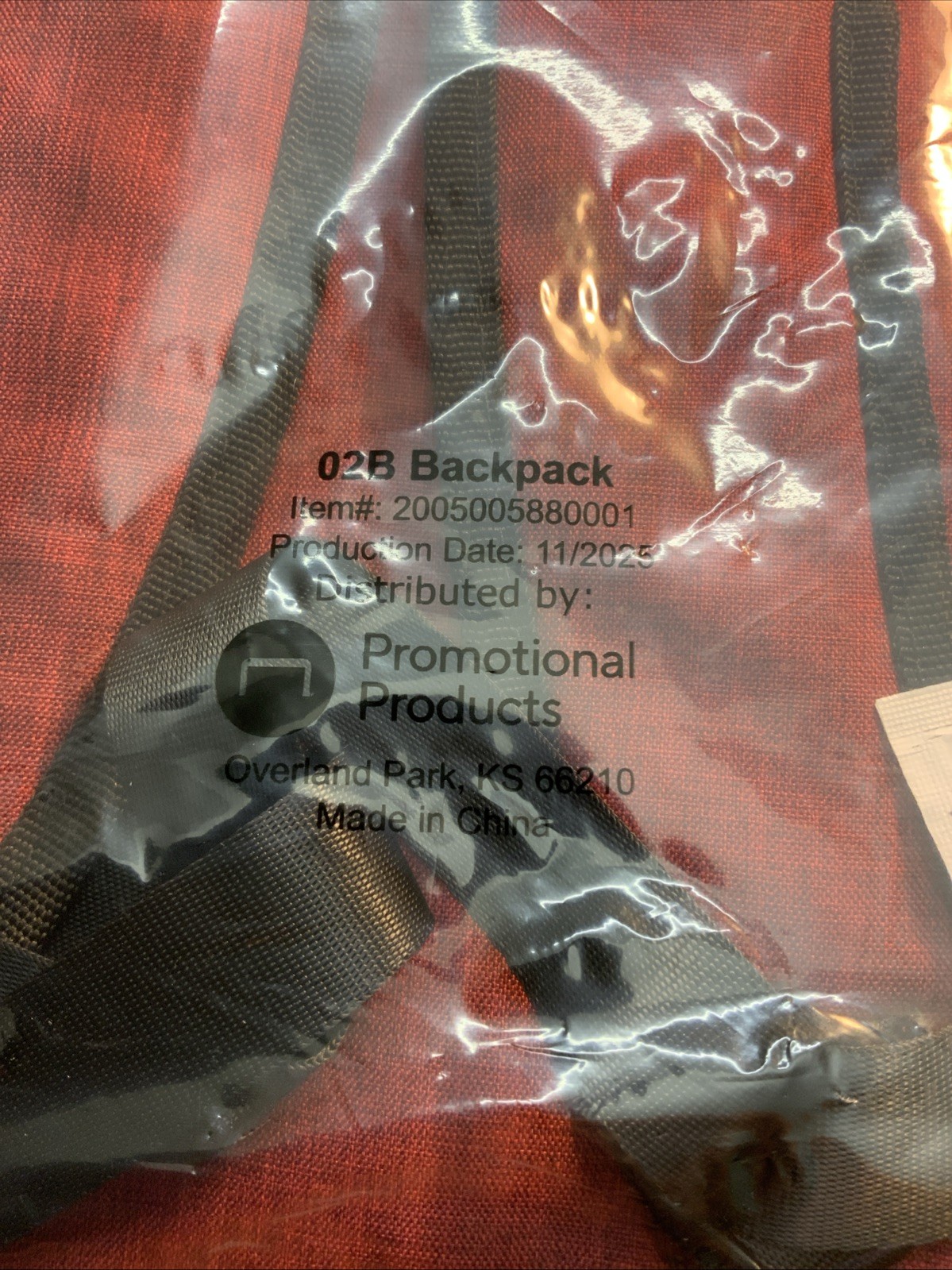 Snap-on Tools Promotional Red Zip Backpack Adjustable Shoulder Strap Solid NEW