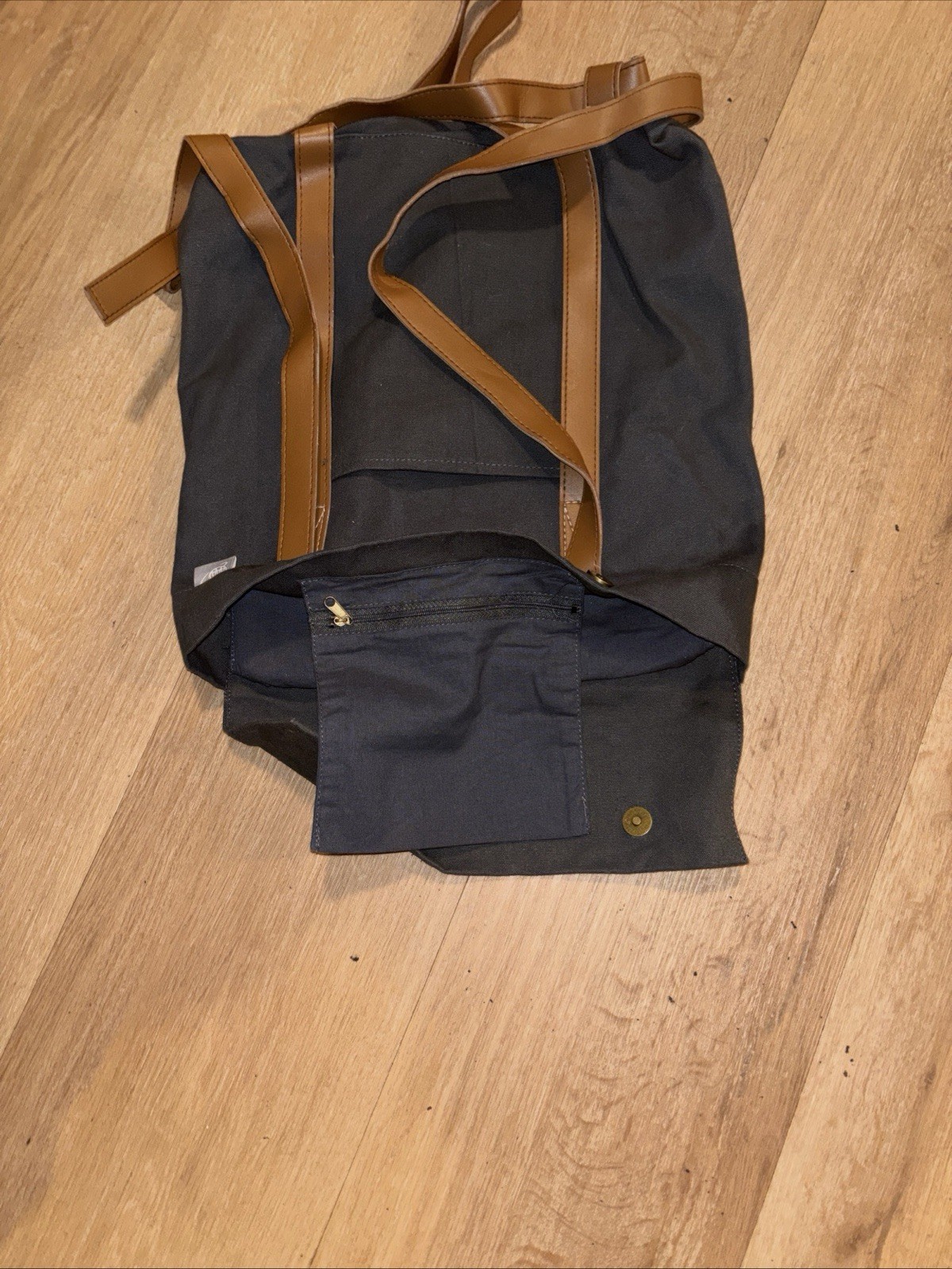Indicus AAA Heavy Duty Canvas Backpack Leather Straps Laptop Compartment ￼