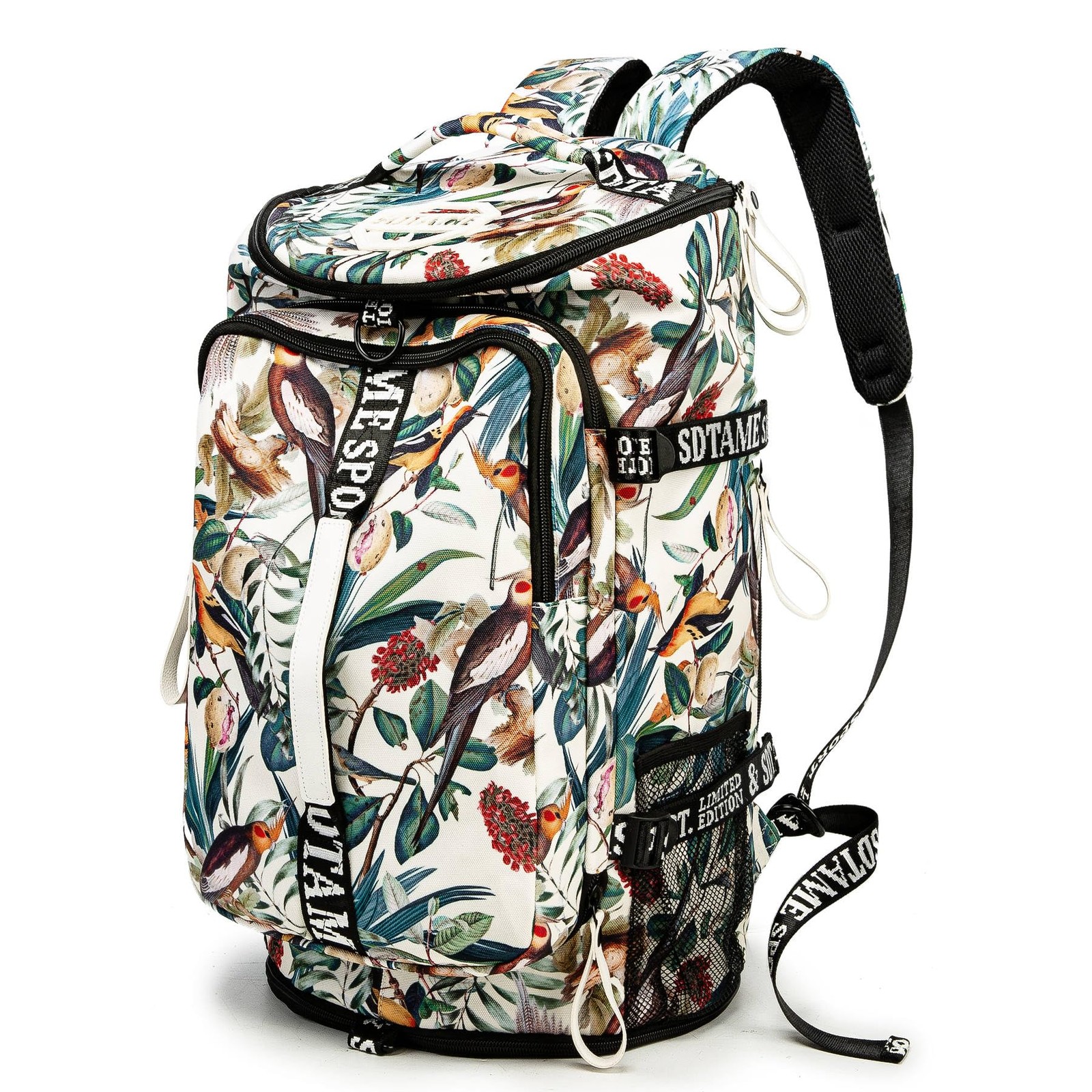Gym Duffle Bag Backpack Shoe Compartment 4Way Travel Waterproof Laptop