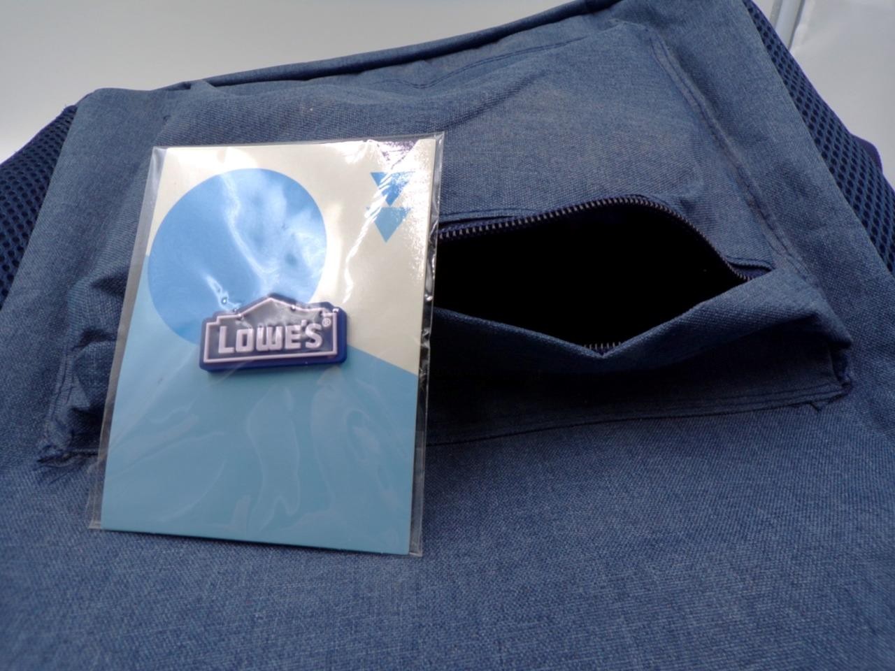 Blue Backpack LOWE’S APPRECAITION 2023 10.5-in x 17.5-in 5.5-in & Lowes Pin NEW