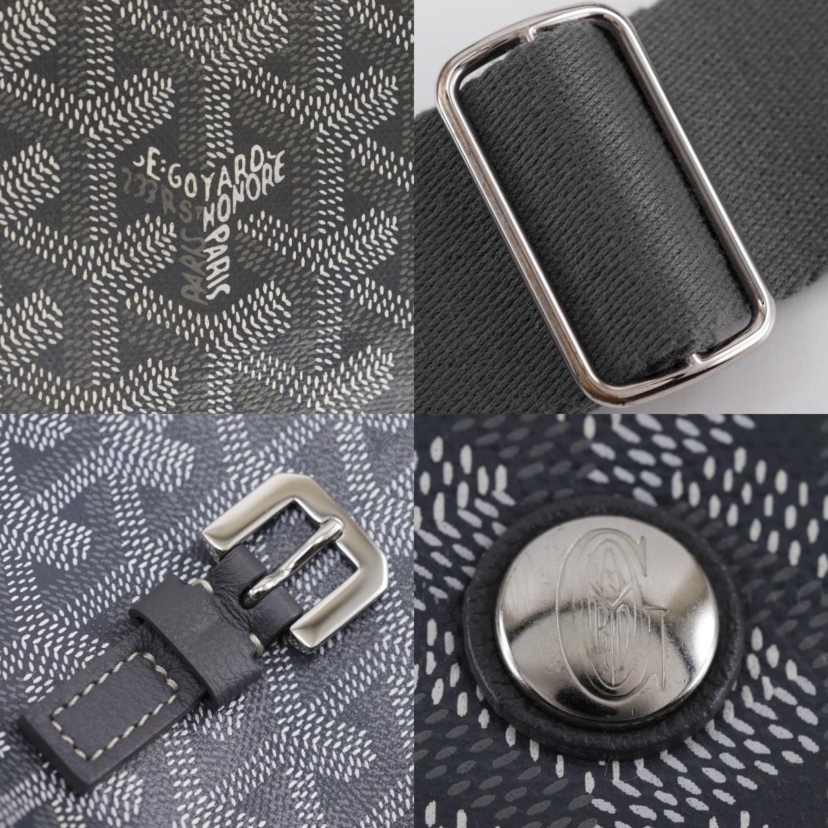 GOYARD Capecian MM Shoulder Bag CAPETIMMLTY51CG51P gray PVC unisex
