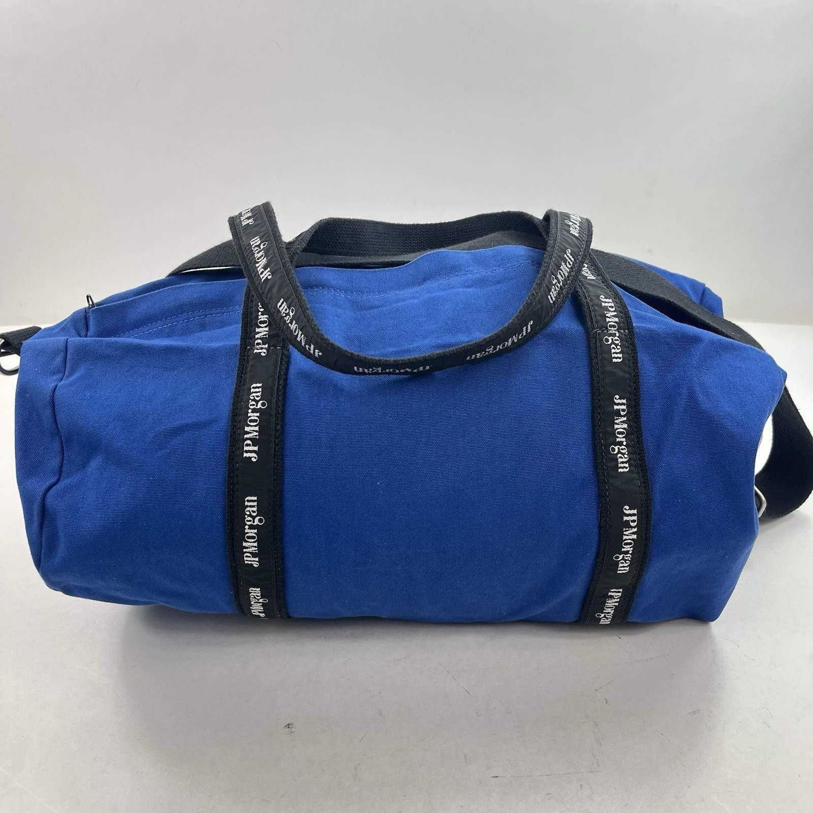 JP Morgan Scarborough & Tweed Blue Canvas Banker Duffle Bag Investment Bank Firm