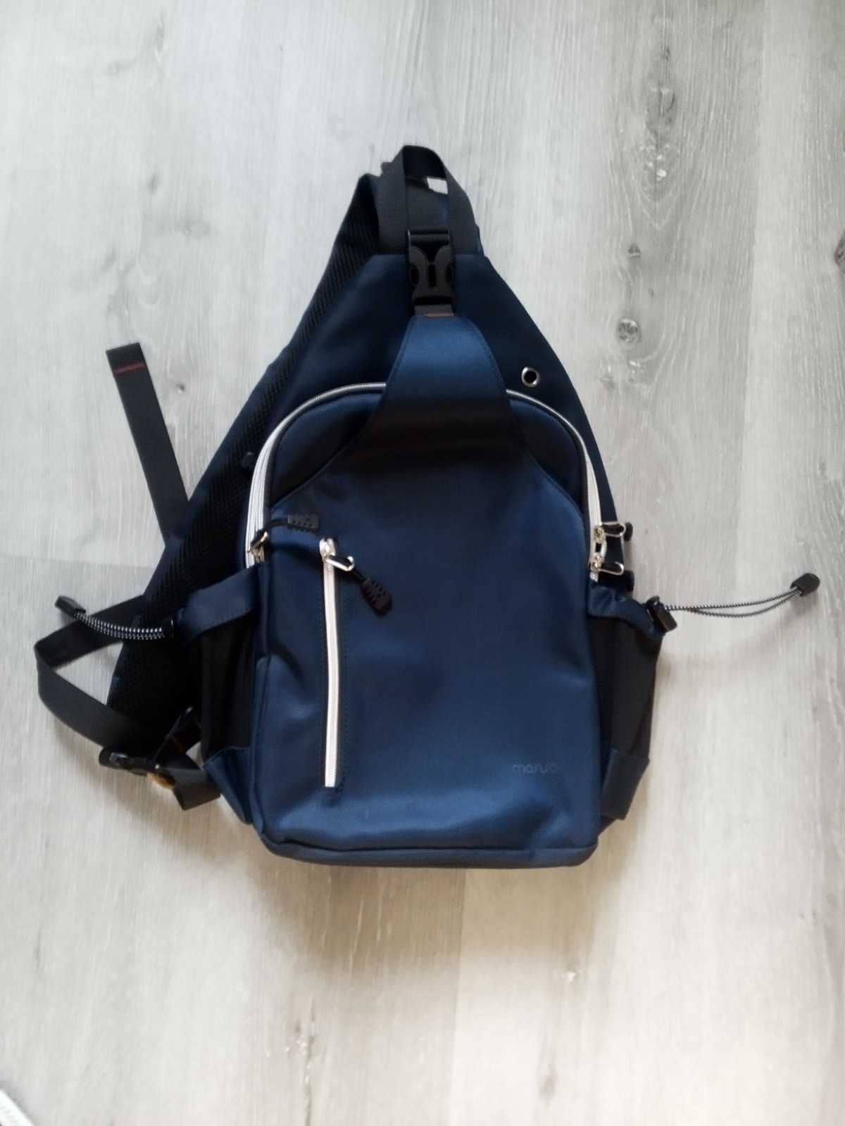 Mosiso Men’s Sling Shoulder Bag Blue/Black Work Messenger Bags Comfort Padding