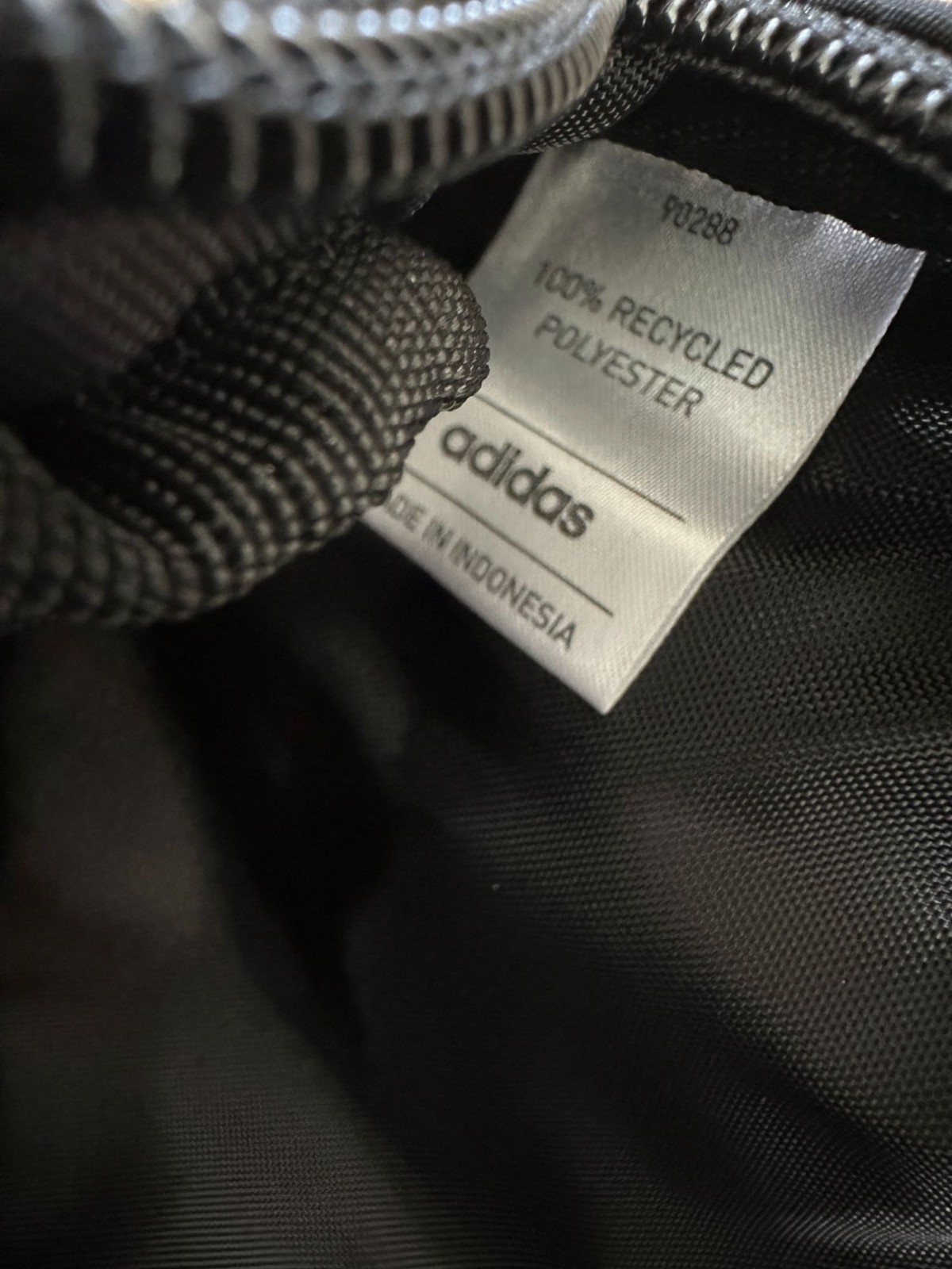 Adidas Originals Black Waist Pack 100% Recycled Polyester Adjustable Crossbody