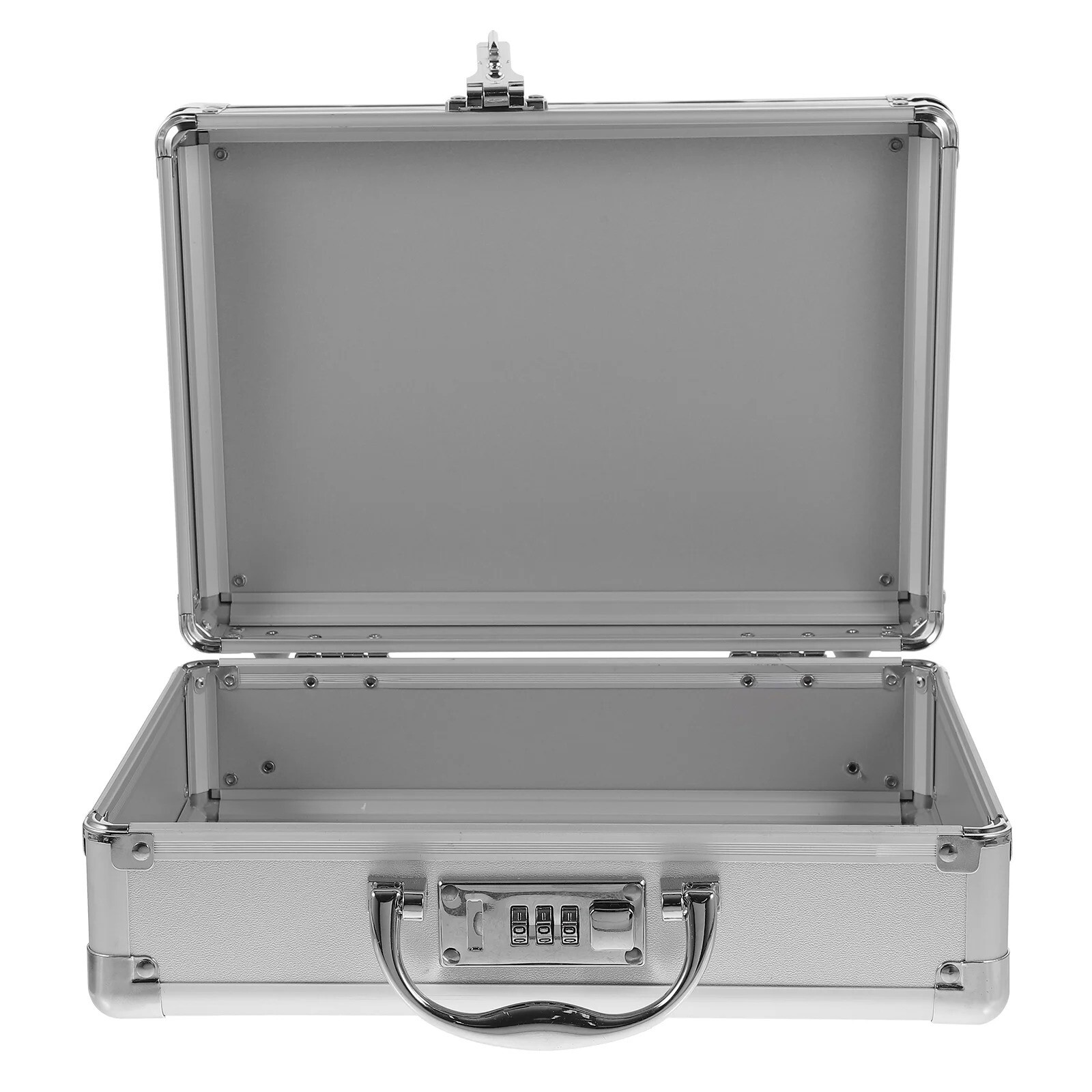 Suitcase Hard Briefcase Instrument Money Aluminum Alloy Portable Workstation Met