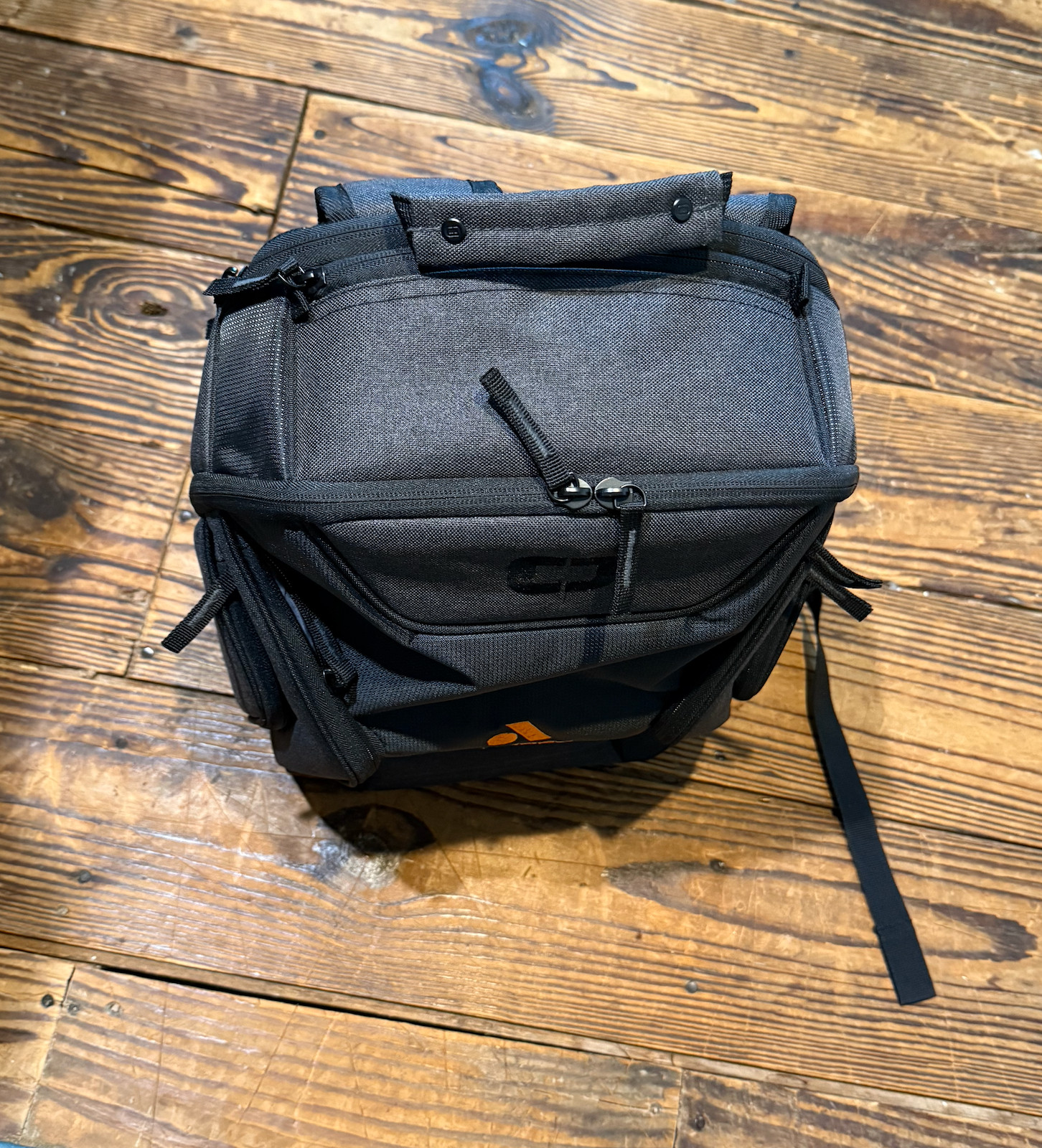 NEW Ogio Backpack Gambit Padded Laptop Backpack Graphite Black NWOT Audacy Logo