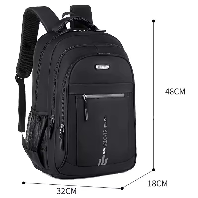 Men’s Backpack laptop Travel School Bag Large Capacity Black Waterproof Backpack
