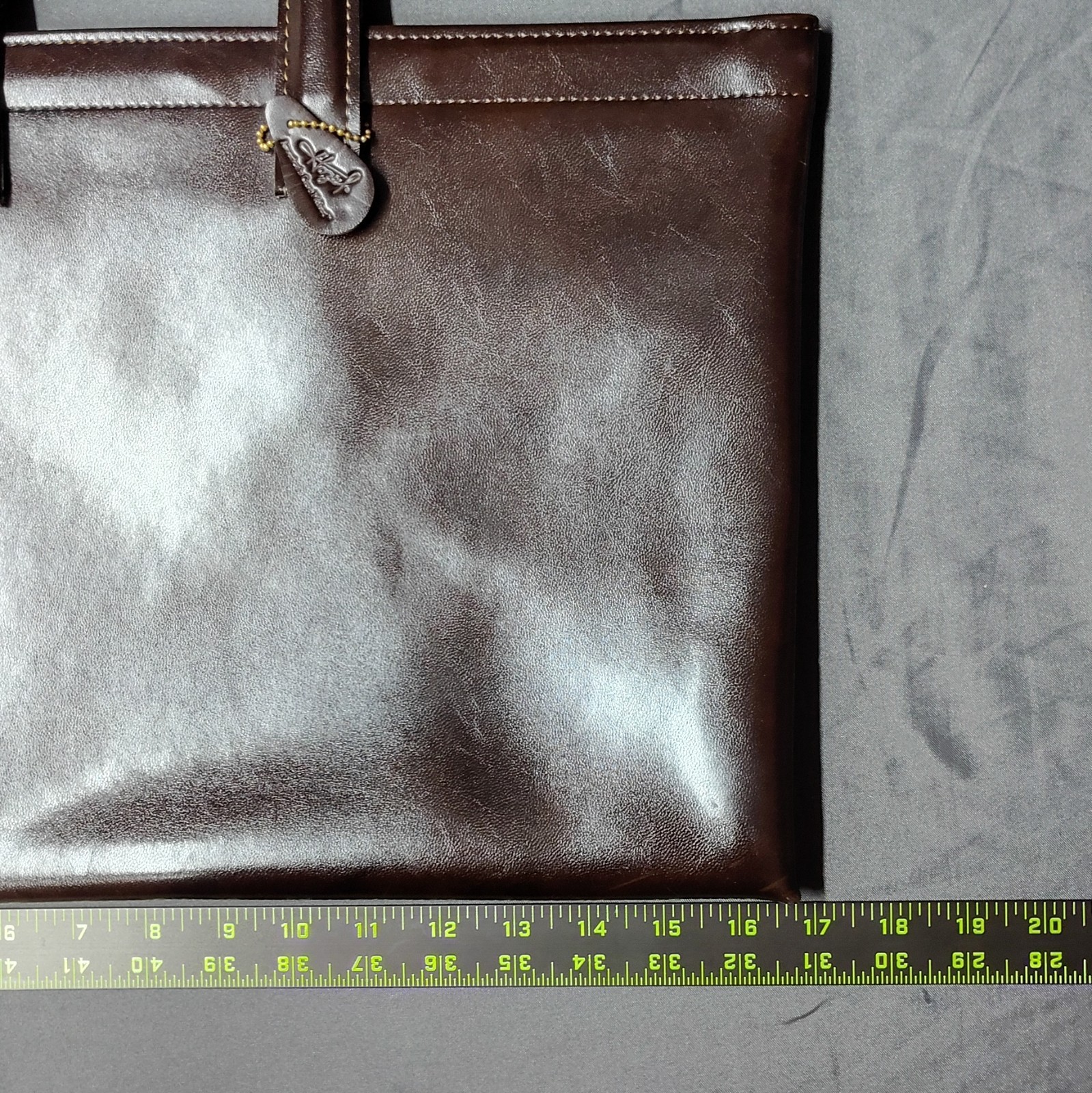 Hazel Vintage Brown Men’s Briefcase/Document Case Solid Top Handle faux Leather