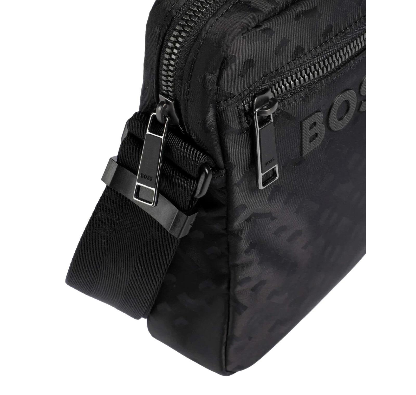 BOSS men’s logo shoulder strap BB Catch 3 0 JM NS zip 50541467 color black