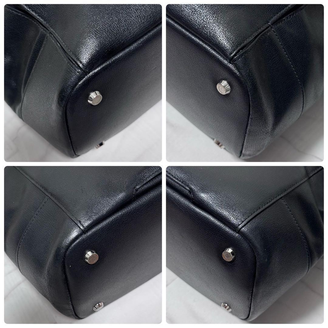 TUMI 79412D Sinclair Nell Tote Stanton Black Leather Business Bag A4 Laptop