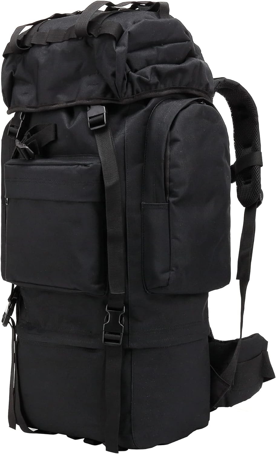 65L Tactical Backpack with Rain Cover Waterproof Rucksack for Camping Hiking Bag