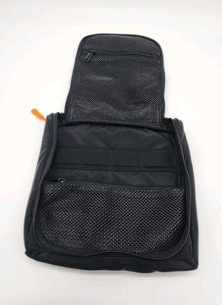 Dsptch Cable Case Black On Black USA Made Organizer YKK Zipper Pouch