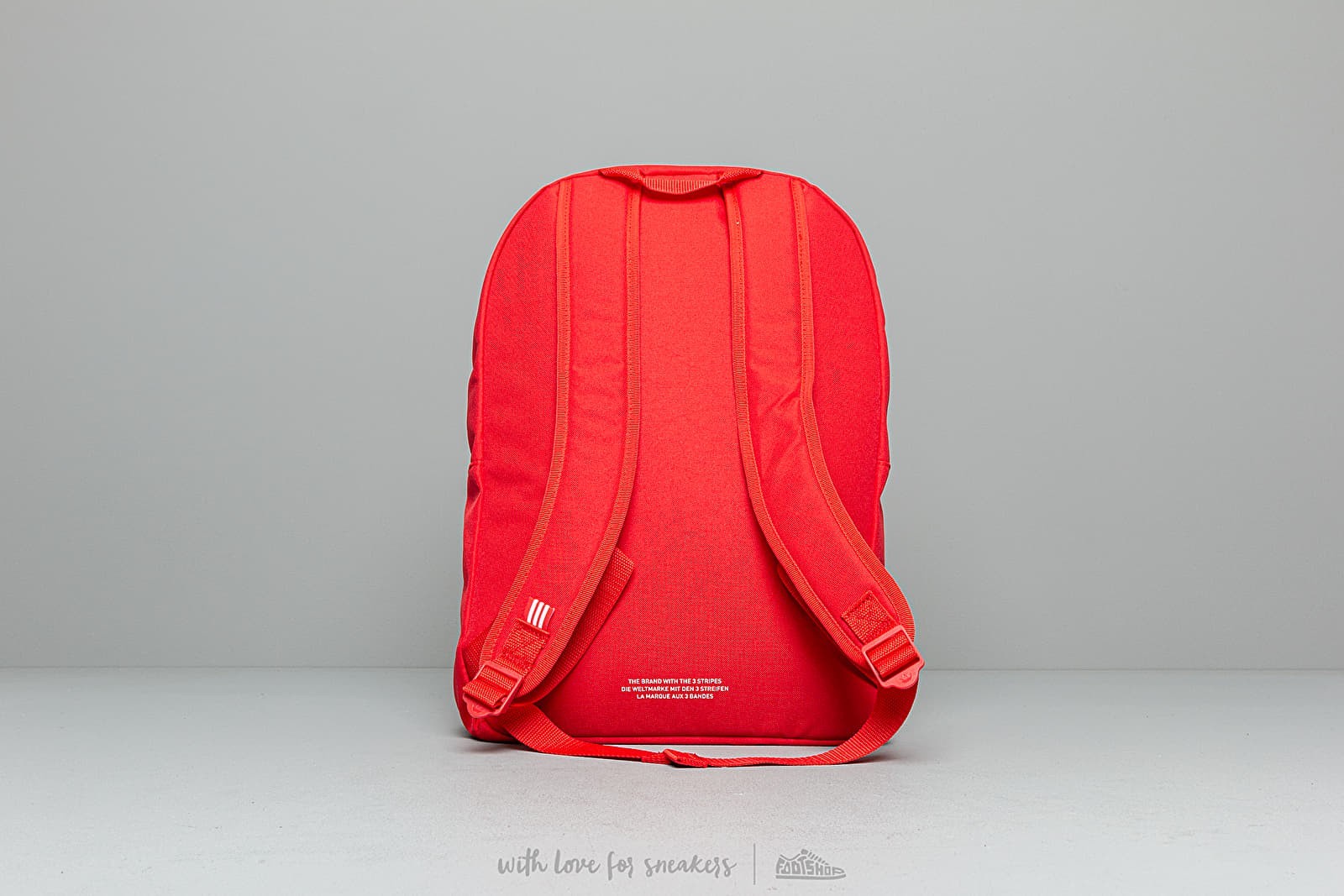 Adidas Adicolor UNISEX Daily Classic Backpack Travel Laptop Rucksack Zipper Red