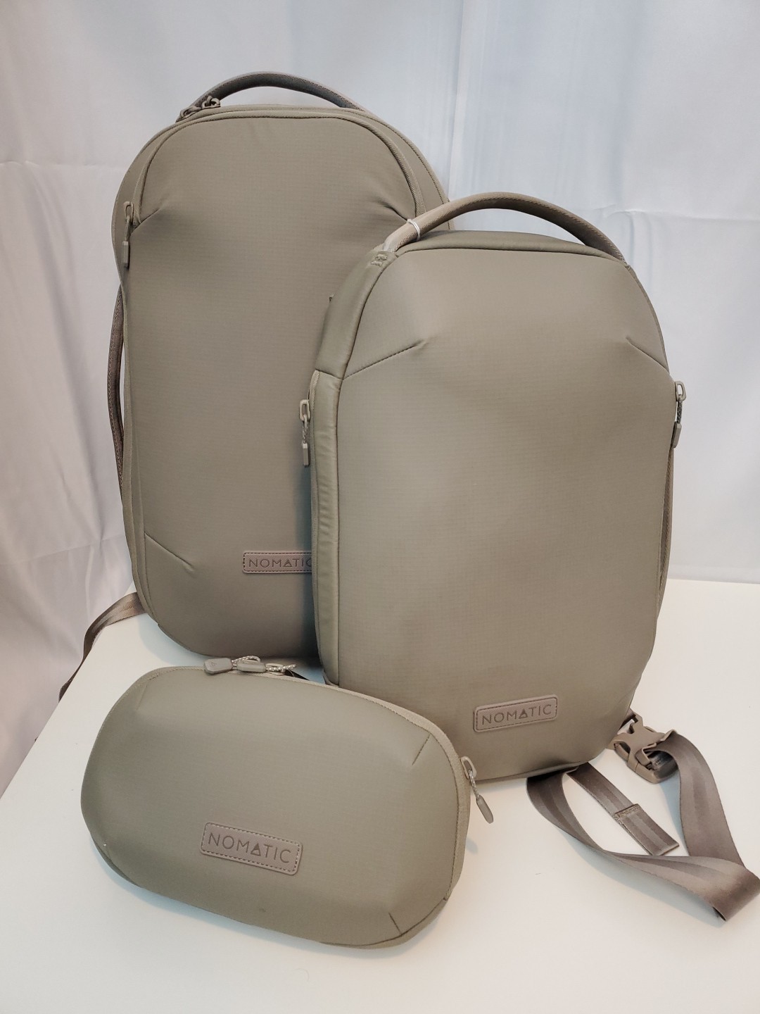 Nomatic 3 Piece Navigator Pack Bundle: 15L Backpack + 10L Sling + 1L Sling Sand