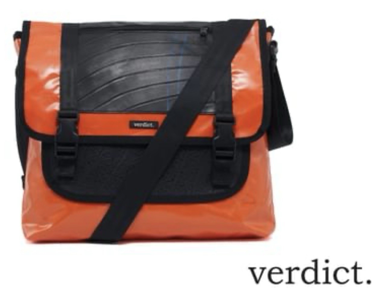 Verdict Buckle Up! Eco-Tarpaulin Side Pack Messenger Recycled Waterproof Bag NIB