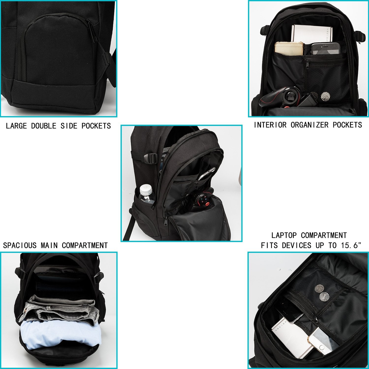School Backpack Travel Bag for Men & Women Lightweight College Back Pack with…