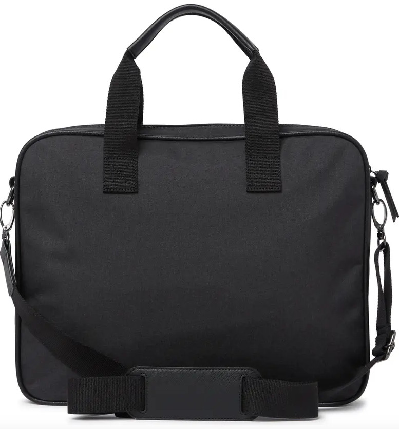 Ted Baker London Nylon Black Document Laptop Bag Satchel Briefcase NWT $129