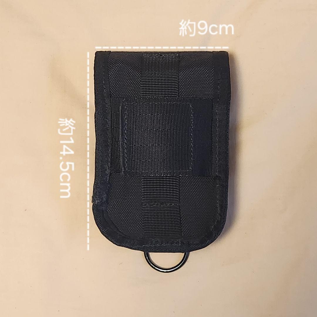 CHROME Accessory Pouch Black Nylon Small Valuables Bag, Pre-owned