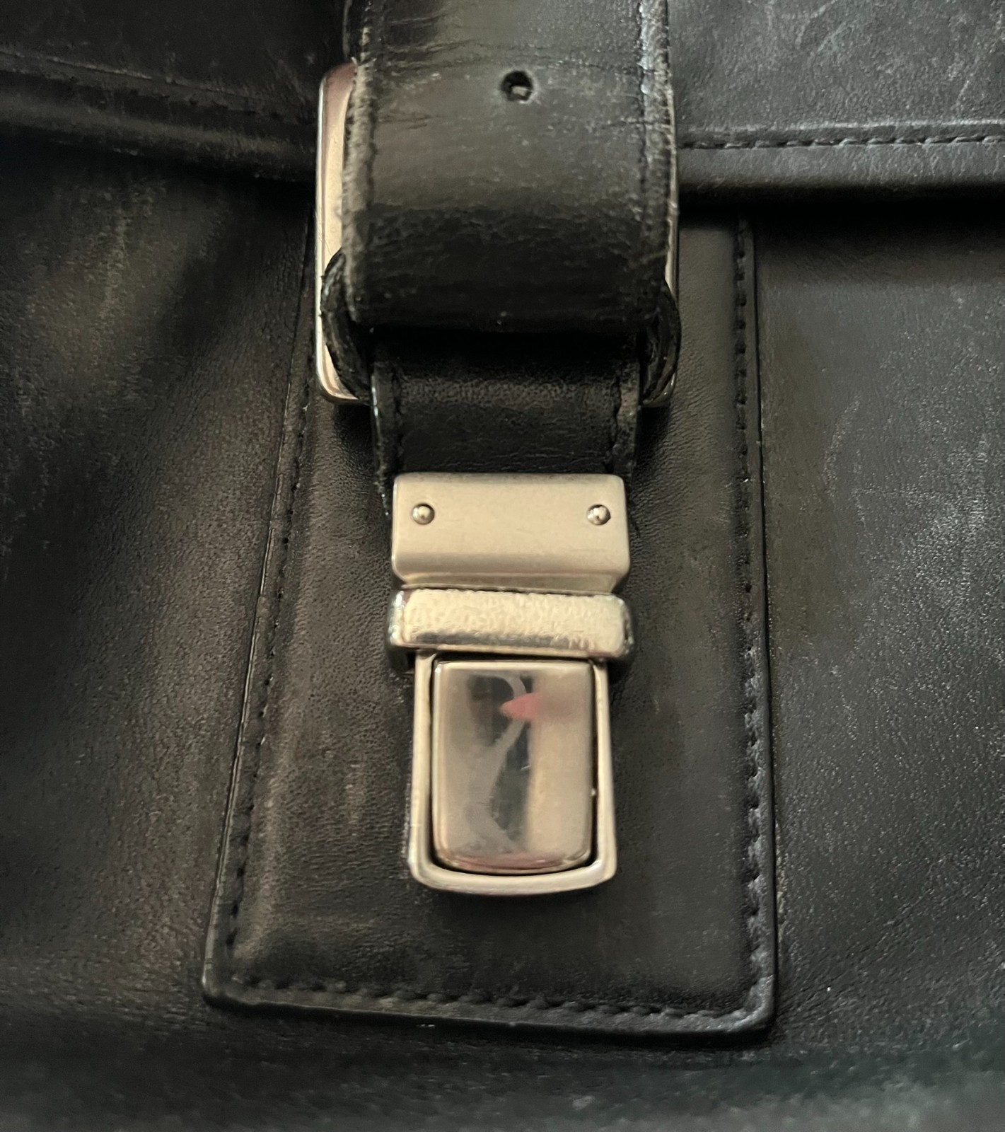 Vintage COACH Thompson Black Leather Briefcase Laptop Messenger Bag