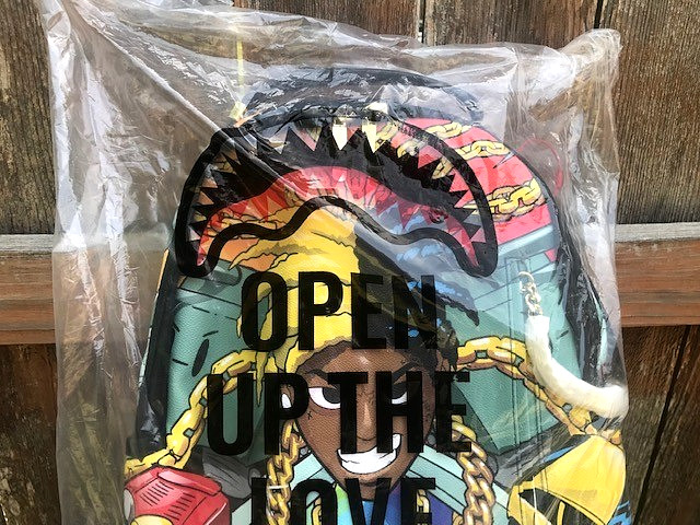 Sprayground SOULJA Boy TECHTRONIC ANIME DRIFTER COLLAB Backpack Laptop Compartme
