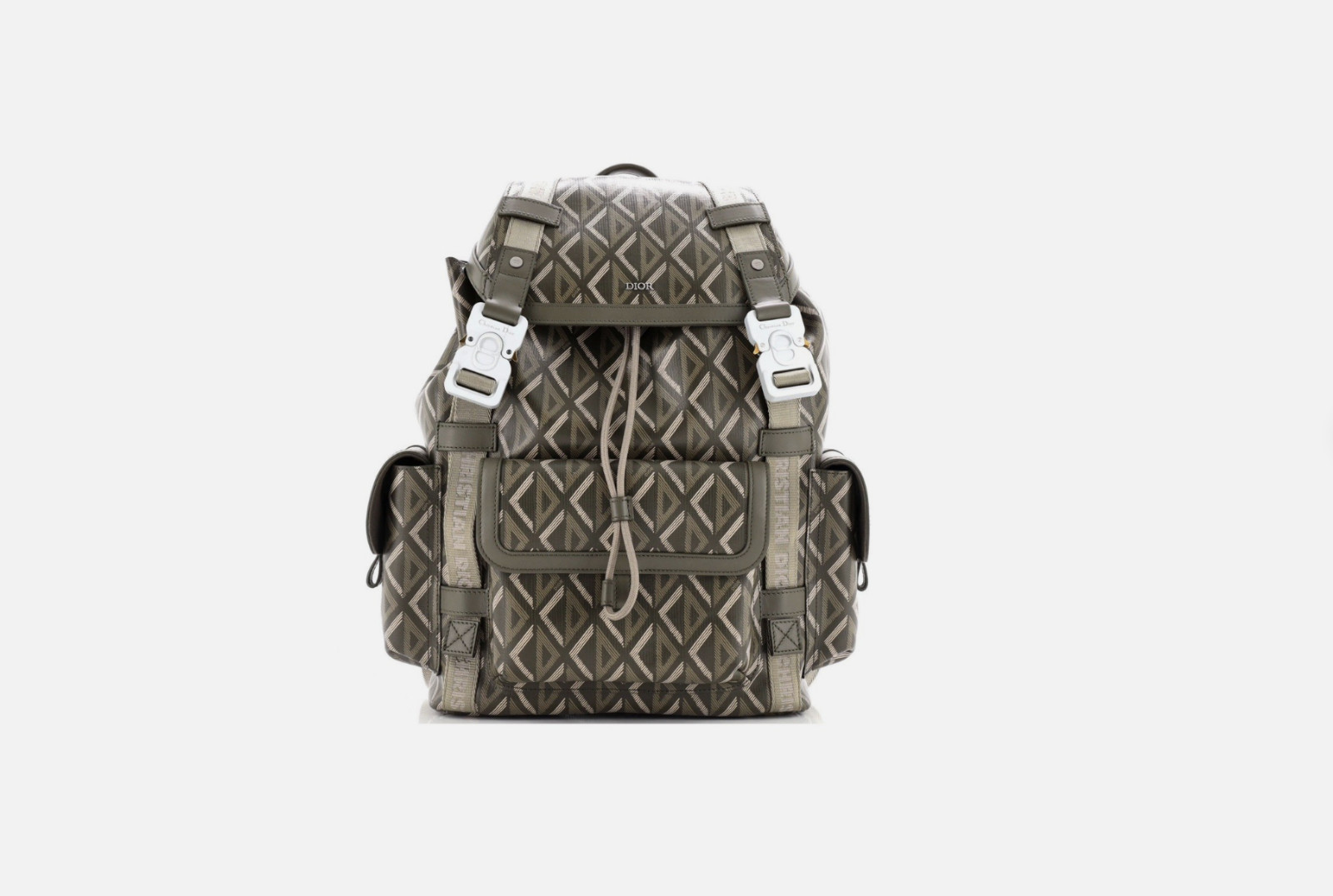 Christian Dior Hit the Road Backpack CD Diamond Coated Canvas