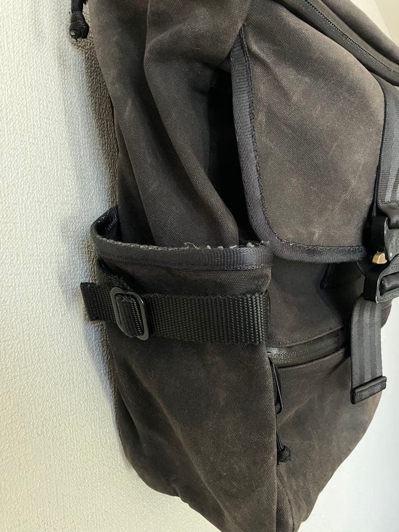 DEFY Menace Backpack Black Waxed Canvas Made in USA Vintage Condition
