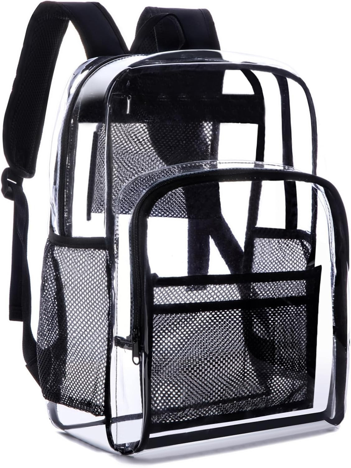 Transparent Backpack with Thickened Pvc Material, Perspective Design, Large Capa