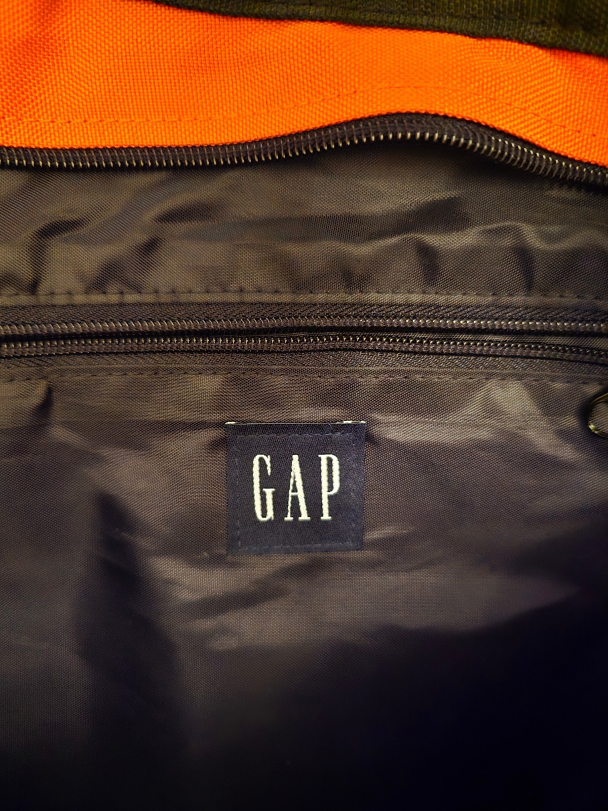 Vintage GAP 1990s Y2K Sling Bag Backpack Crossbody Tactical Tech Orange EUC