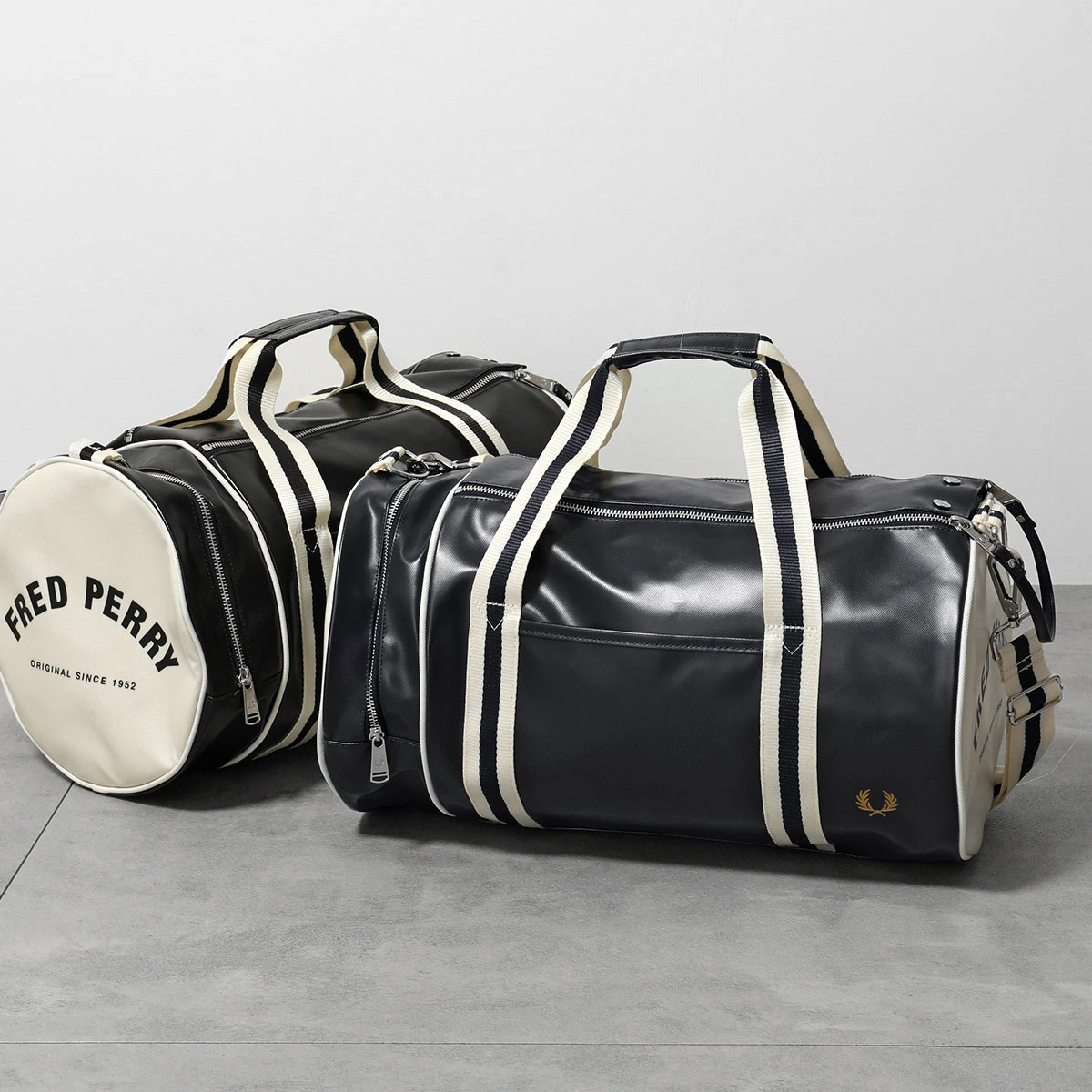 FRED PERRY Classic Barrel Bag L7255 Men’s Shoulder Bag Black color only