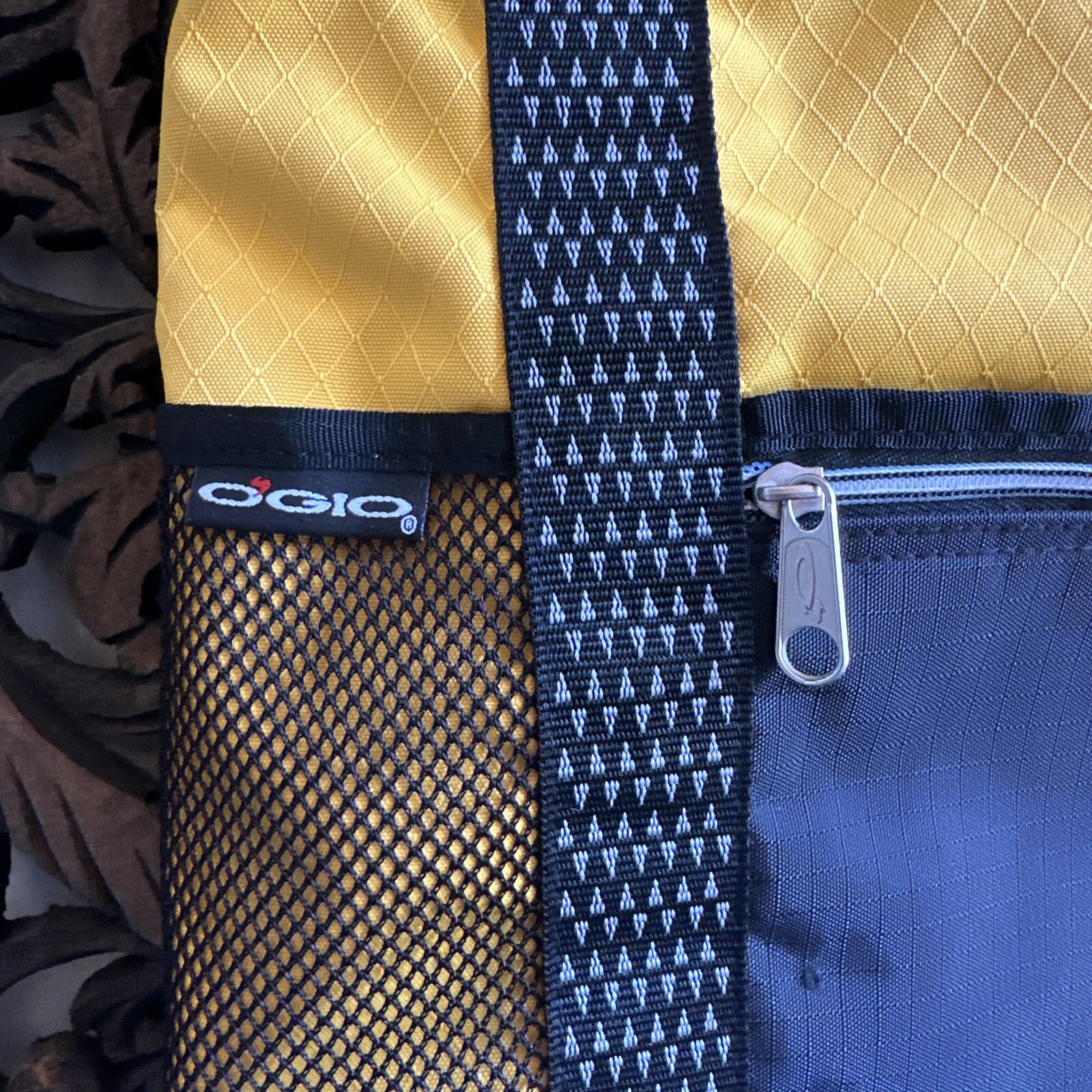 OGIO Tote Bag Black Yellow Versatile Organizational Mobile Laptop Large Zip
