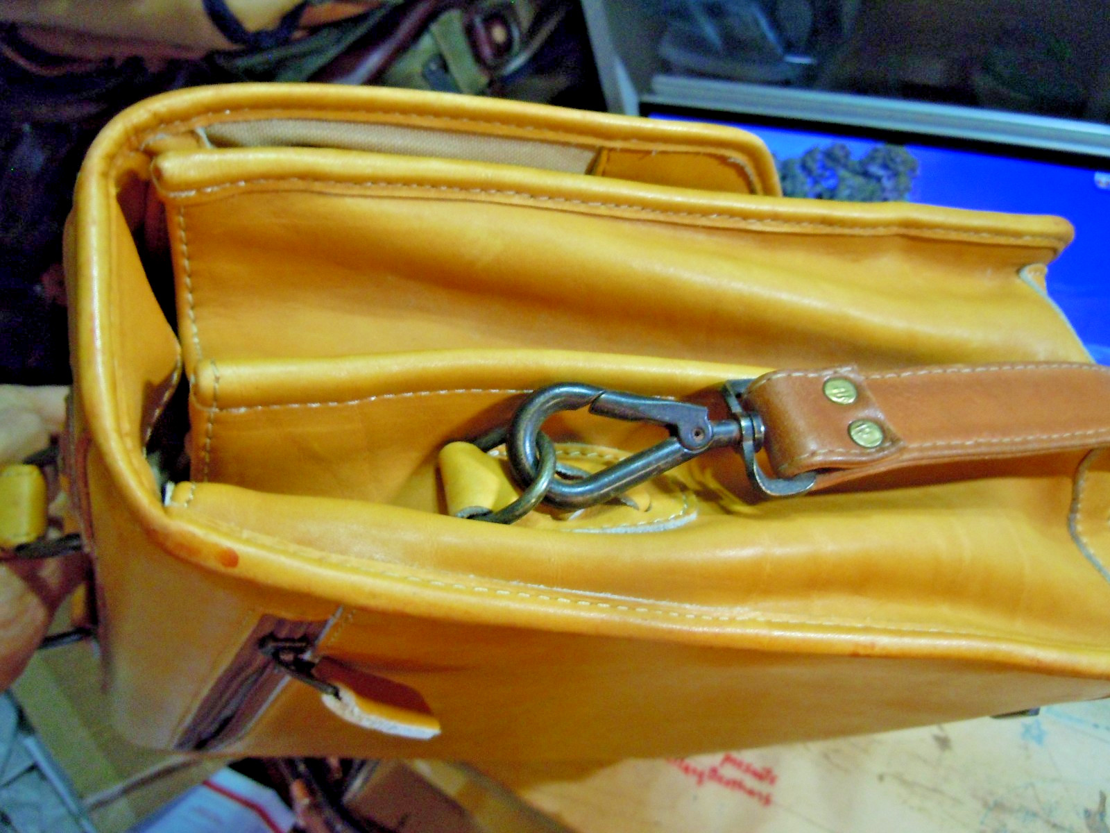 VTG Rawlings Baseball Glove Bag Briefcase Leather Carry-on Travel Tan