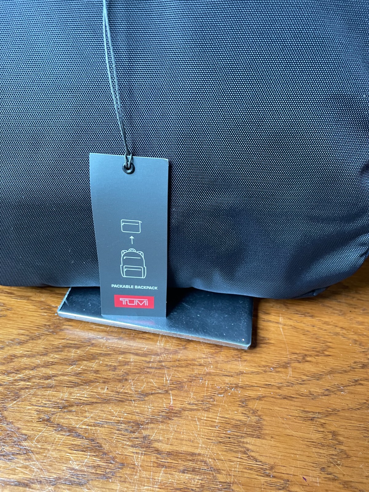 NWT TUMI BLACK CAMO PACKABLE BACKPACK FOLDABLE SHOULDER LRG BAG TRAVEL CARRYON