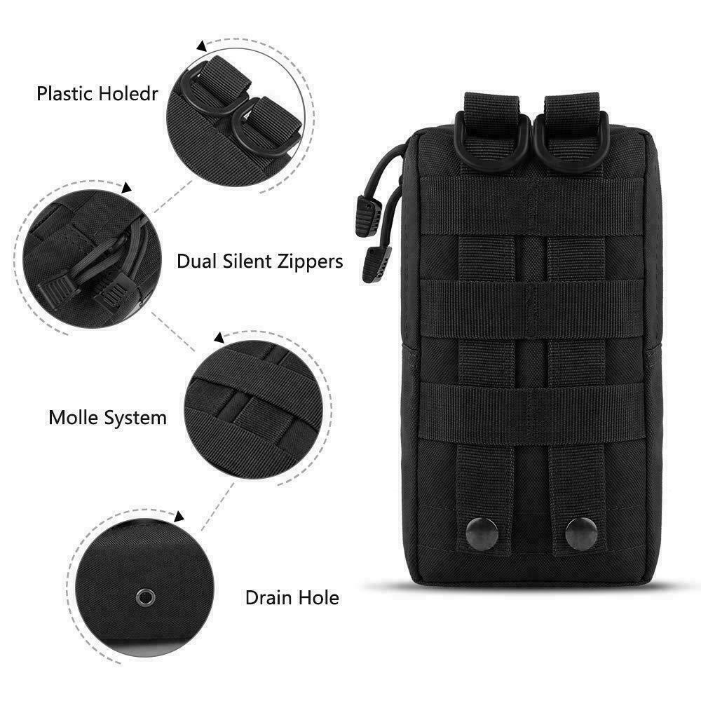 Tactical Molle System Medical Pouch EDC Accessory Waist Pack Airsoft Hunting Bag