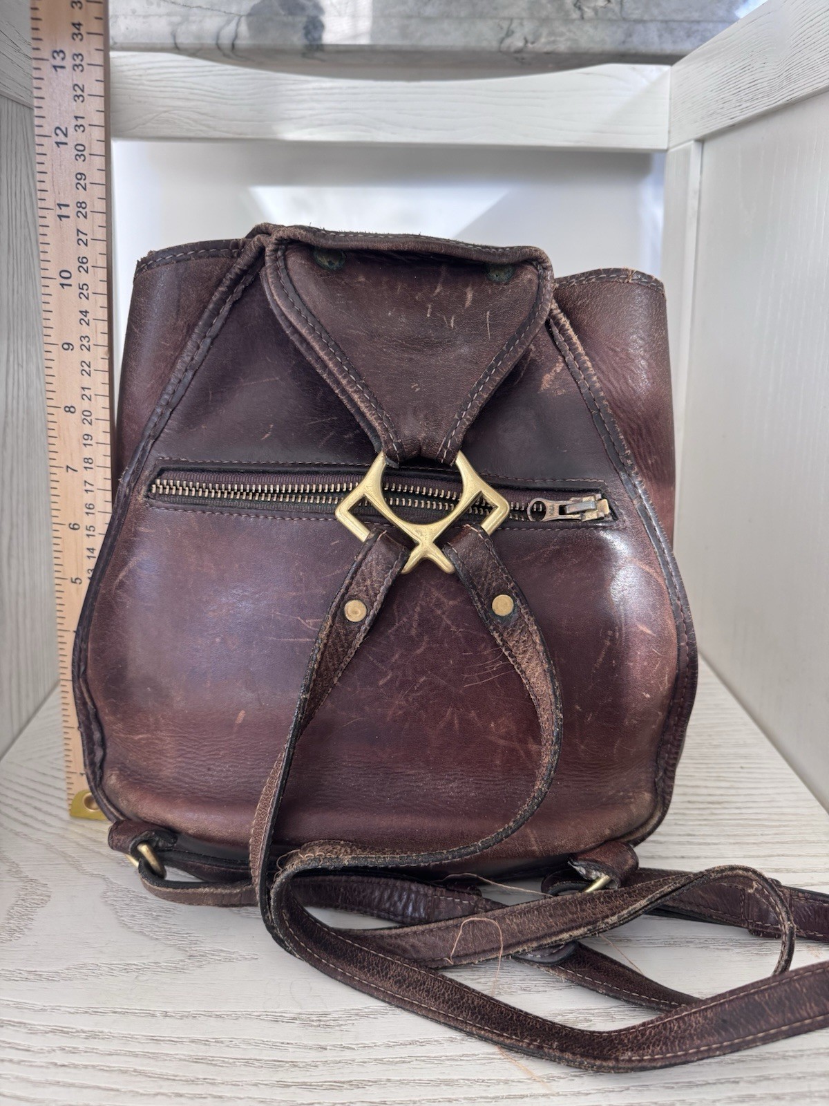 Vintage Duluth Pack Canvas Backpack Rucksack Brown Leather Flap Straps USA retro