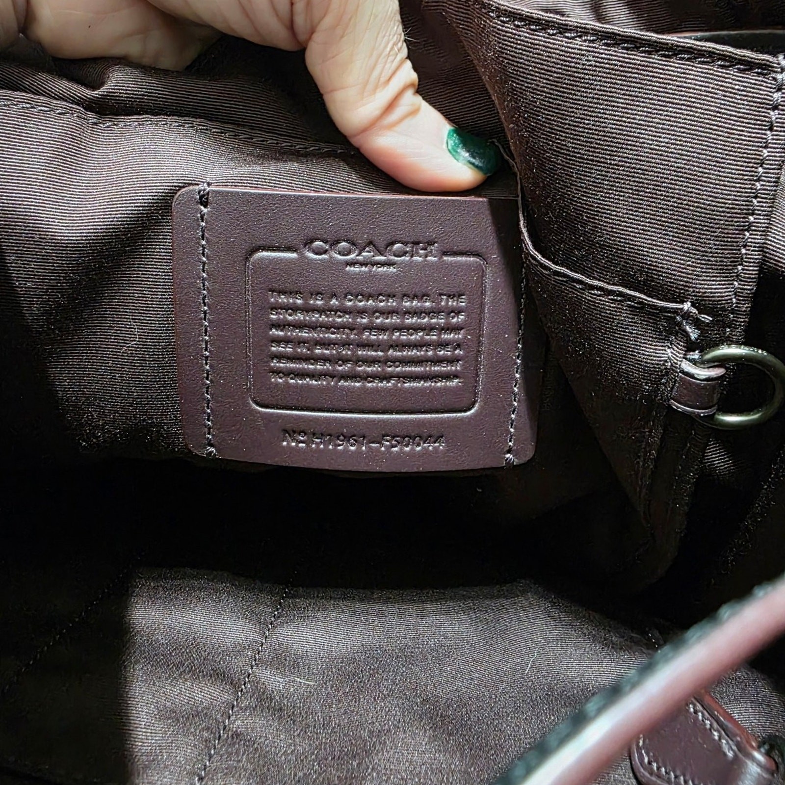 Coach Hudson Backpack Signature Canvas Black Charcoal F50044 Large Laptop Bag
