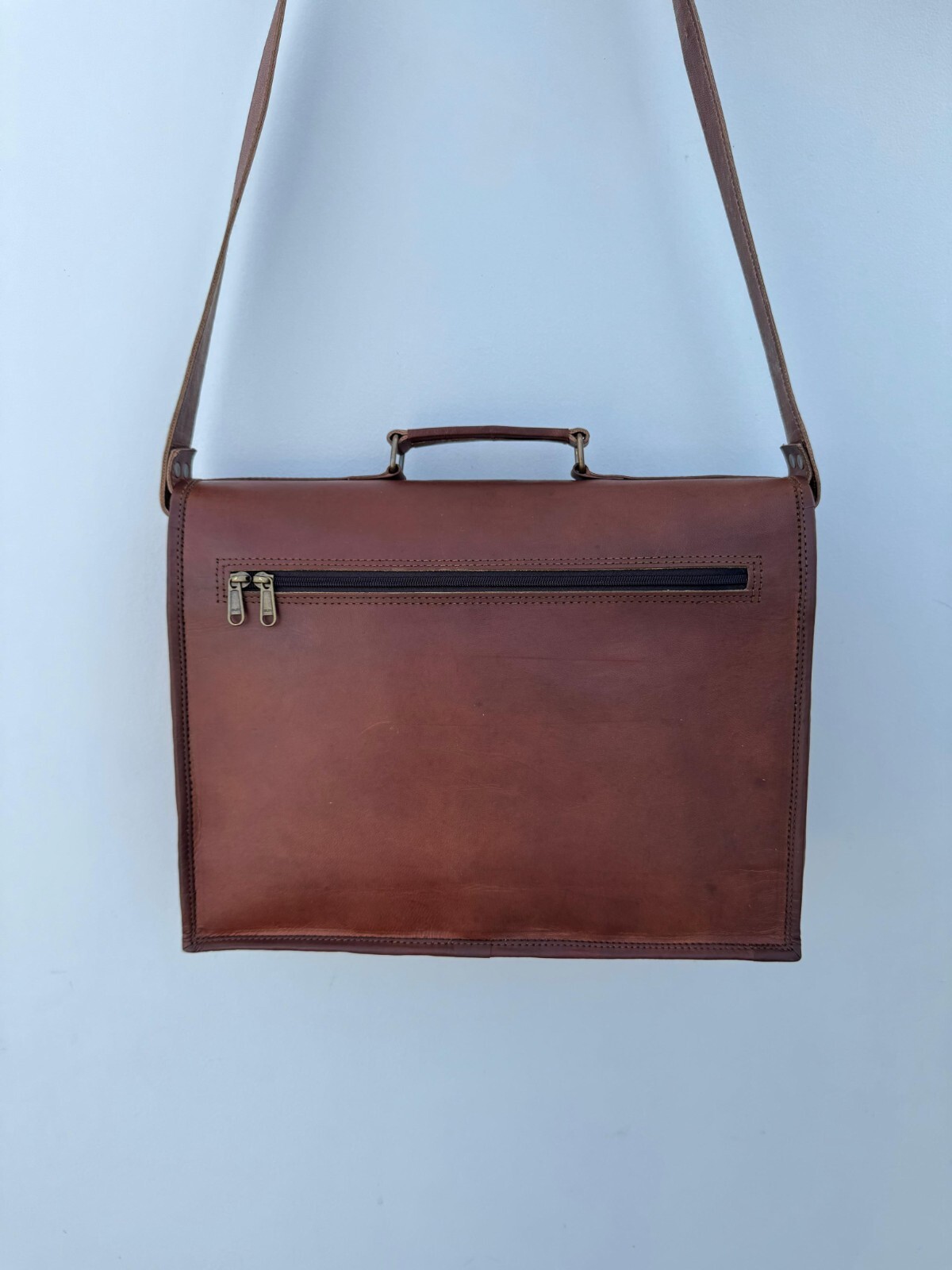 Genuine Men’s Handmade Leather Backpack Bag Travel Laptop New Rucksack