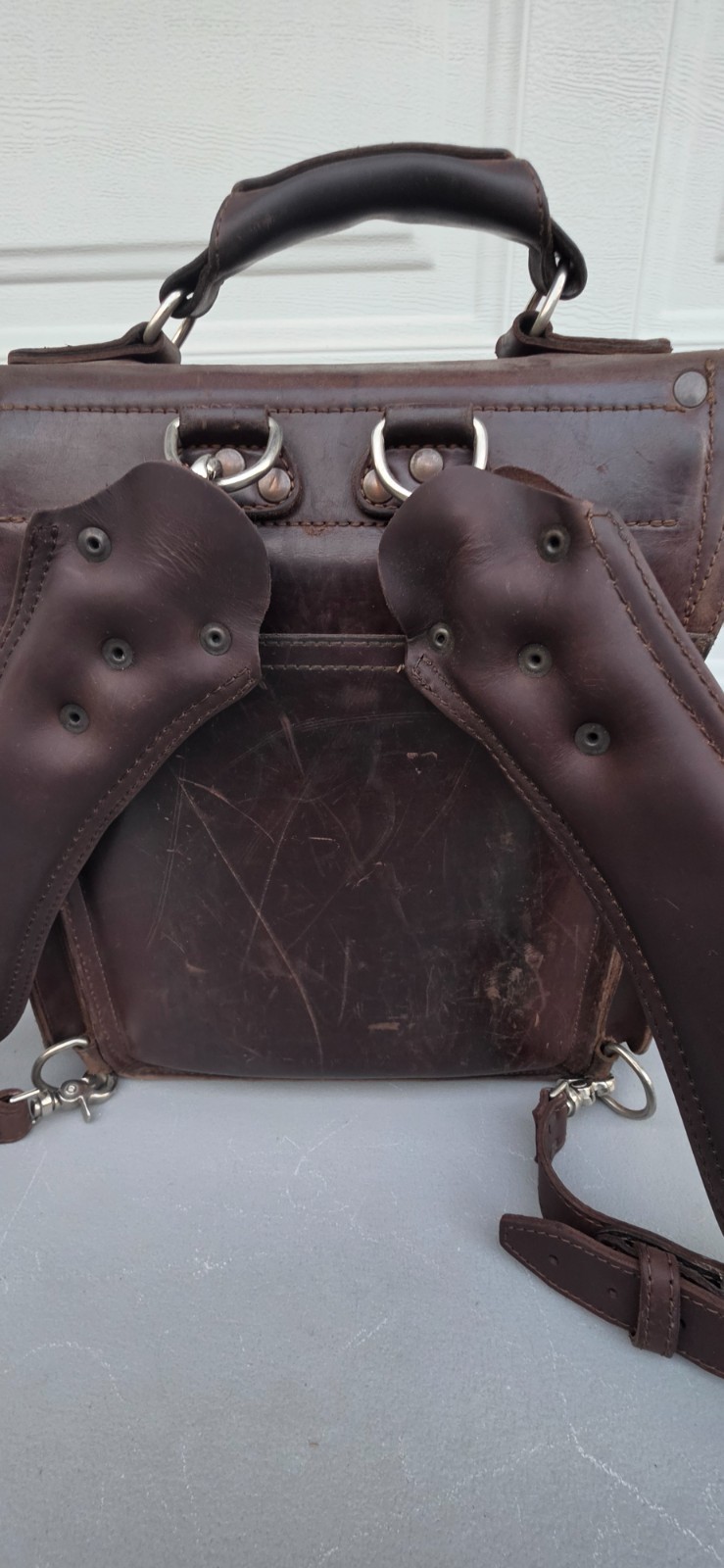 Saddleback Leather Dark Coffee Brown Tank Backpack