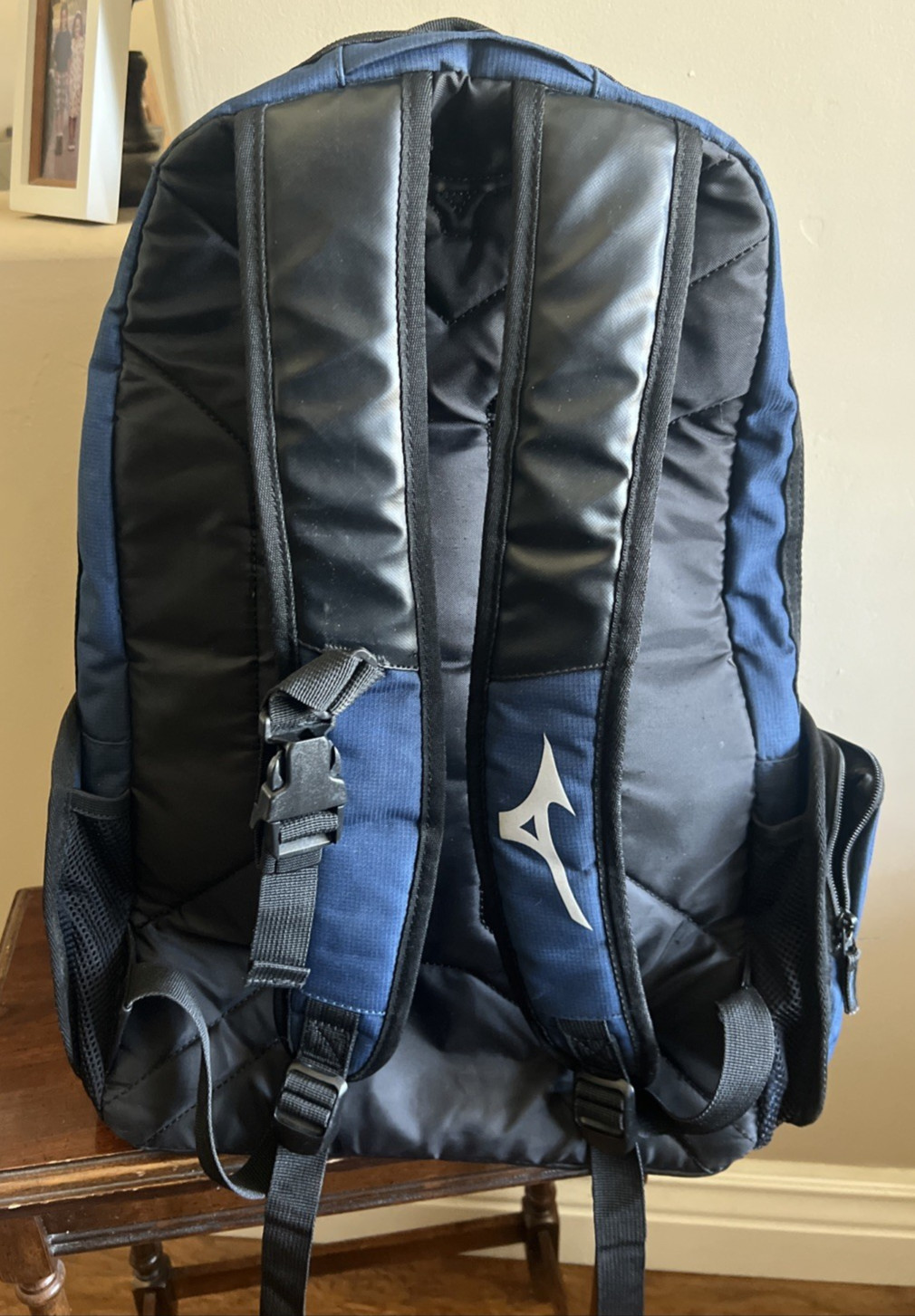 Mizuno MVP Backpack 22, Royal-Black Footwear Storage Baseball Bat Holder