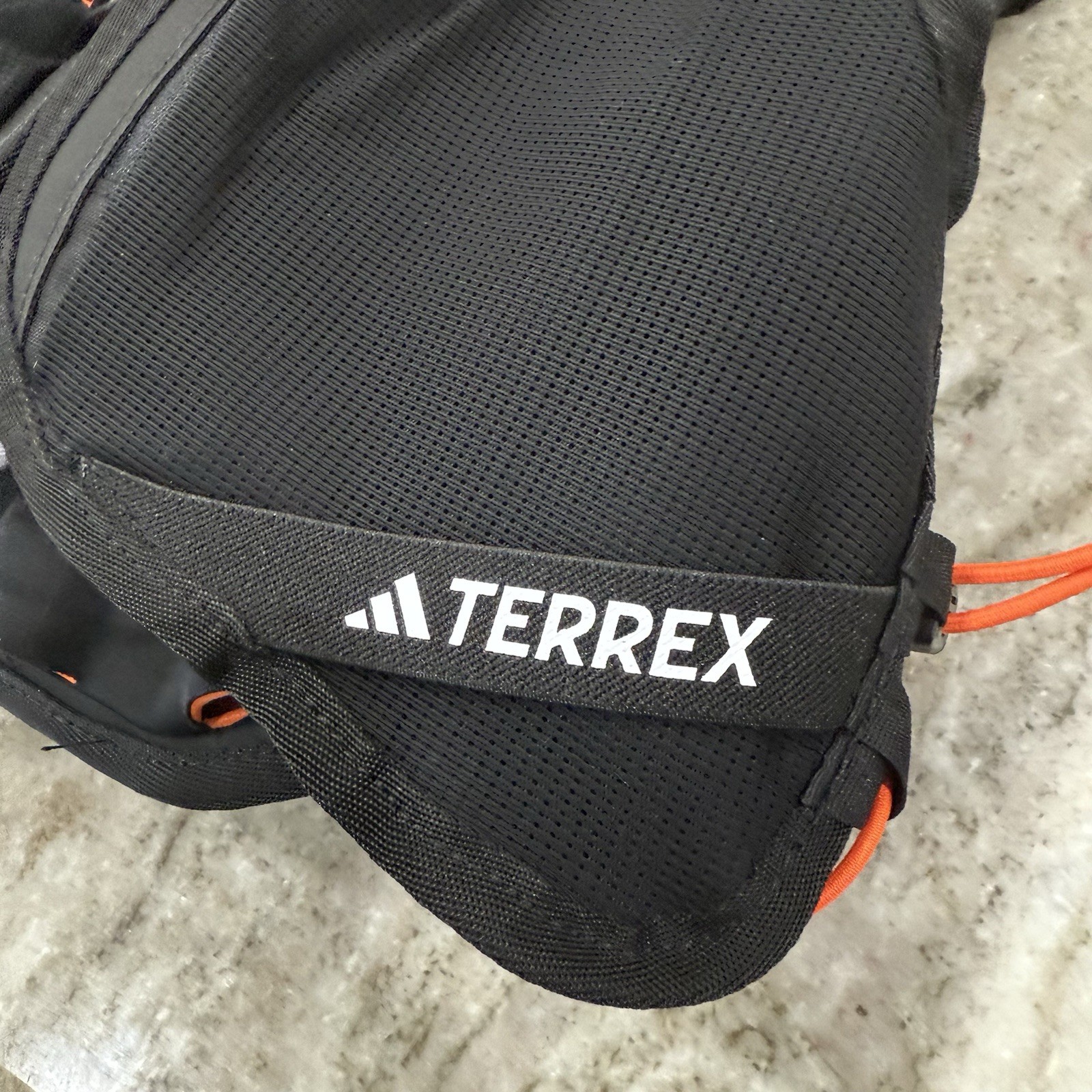 Adidas Terrex Backpack Black Orange Bag Pack Hiking 15.6L Camping IN4656 Medium