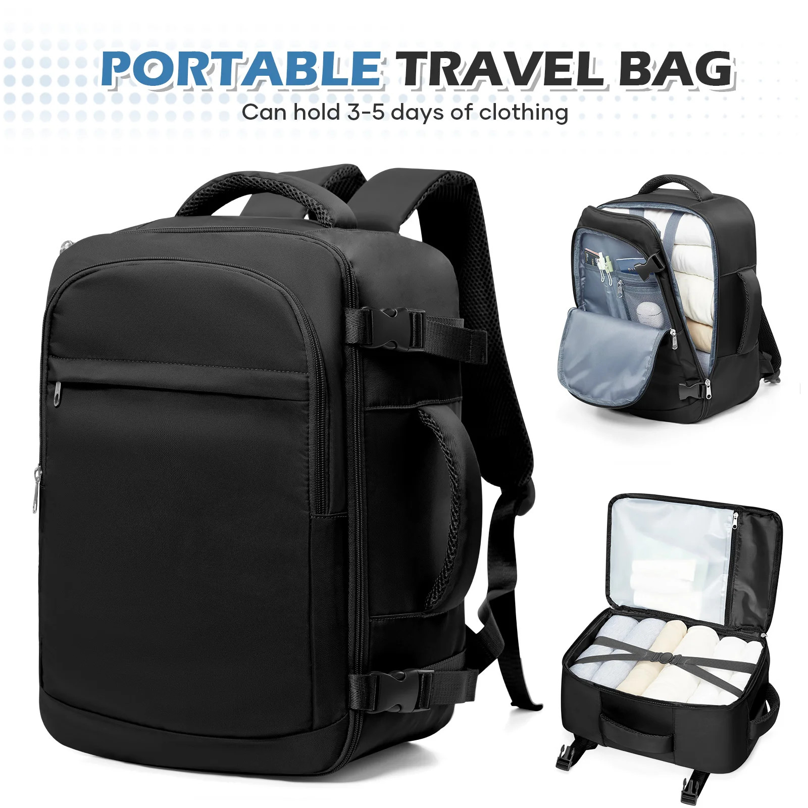 15.6 Inch Laptop Backpack Cabin Travel Bag 40x30x20 Airplane Carry On College