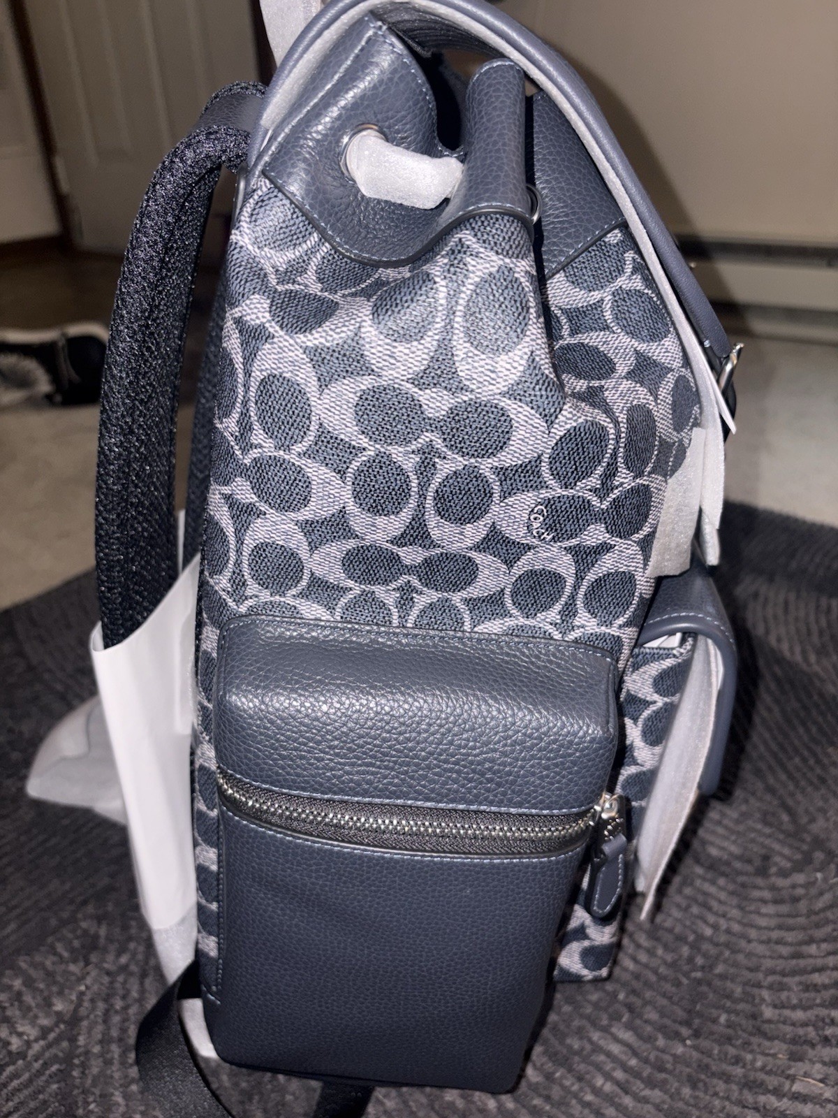 NWT Coach Sprint Backpack In Signature Jacquard Pebble Leather